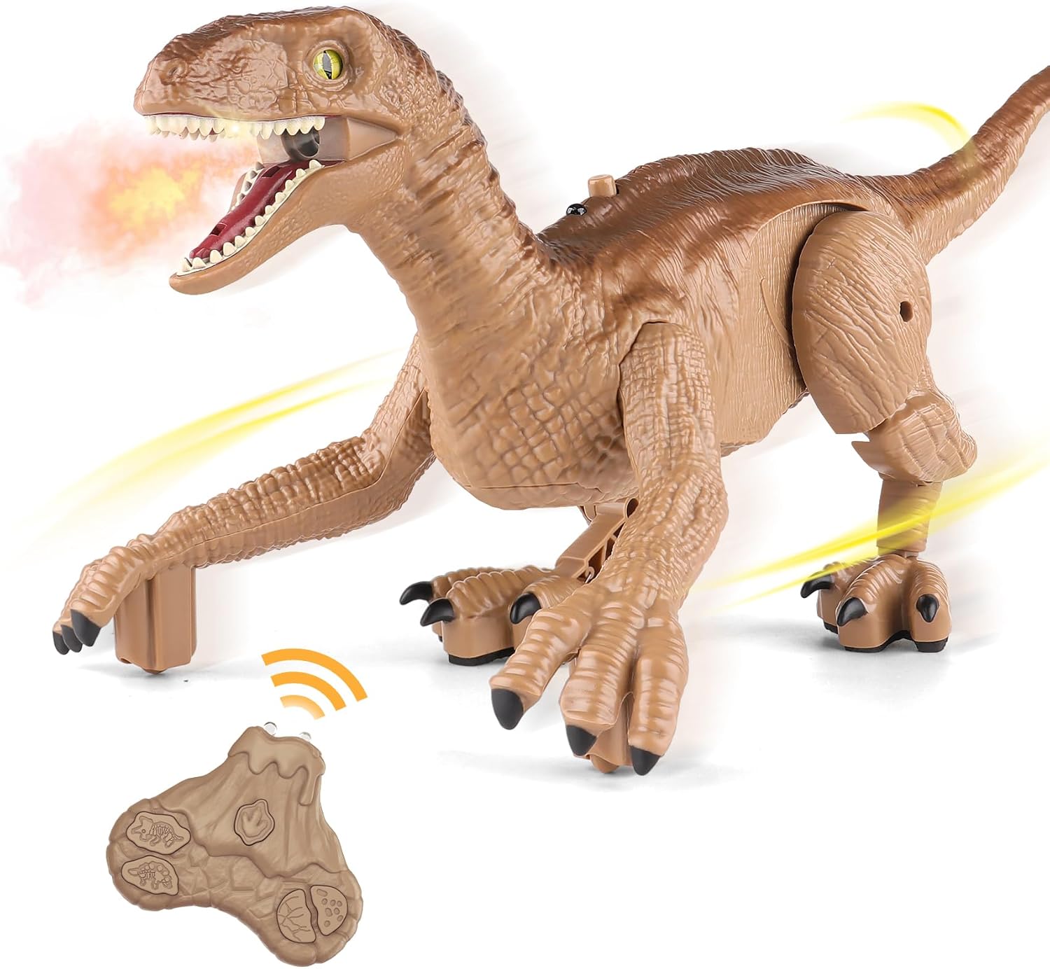 Juguetes de dinosaurio con control remoto para niños de 3-5, 8-12, regalos interactivos de dinosaurios para niños y niñas de 4, 6, 7, 9, 10, 11,