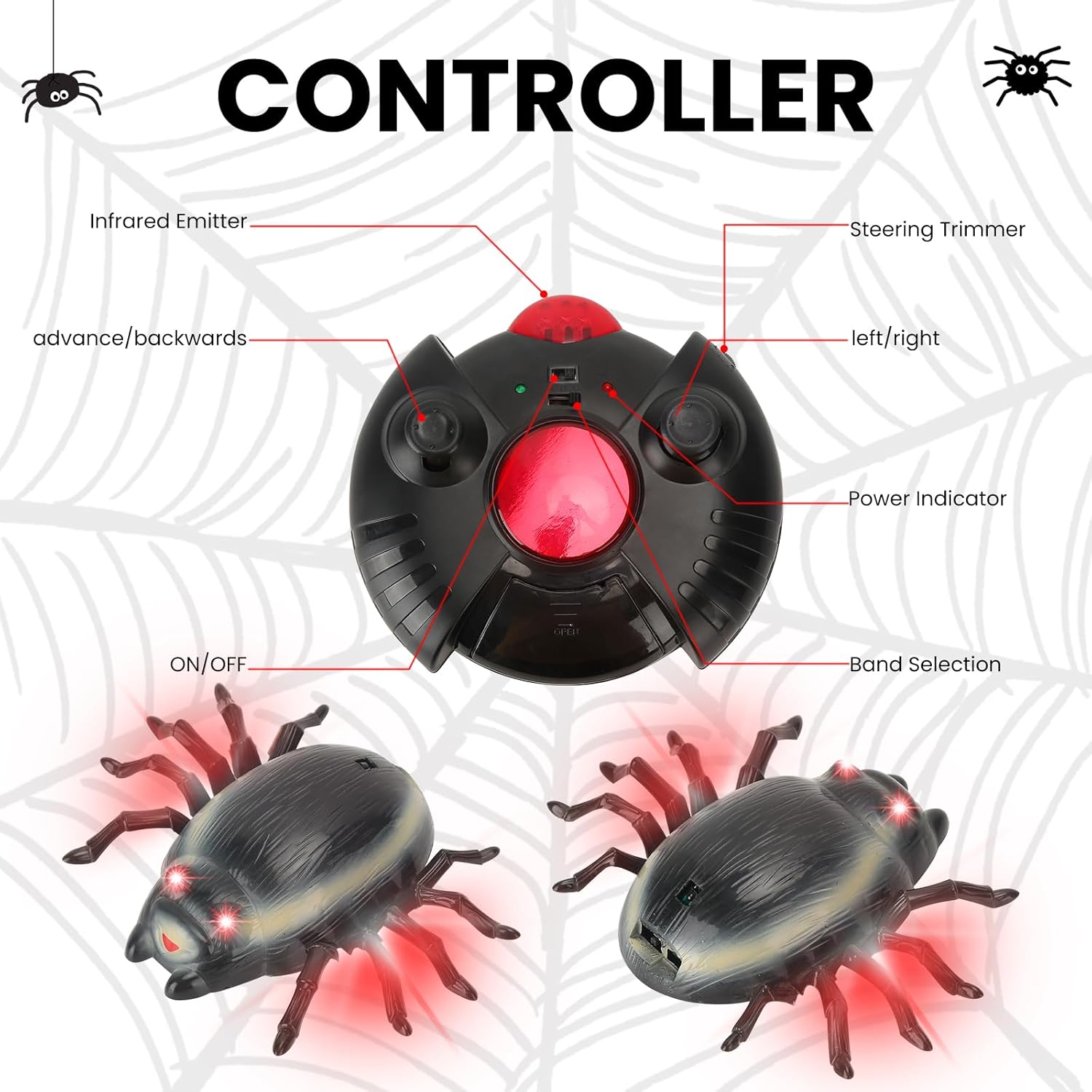 Juguetes de araña de escalada de pared con control remoto, juguetes multifuncionales para niños, juguetes para niños de 3, 4, 5, 6, 7, 8, 9, 10, 11,