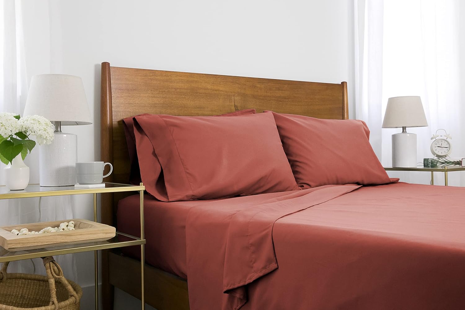 Southshore Fine Living, Inc. Colección Premium, juego de sábanas de 4 piezas, de bolsillo profundo, fácil cuidado, sin encogimiento, con 1 sábana