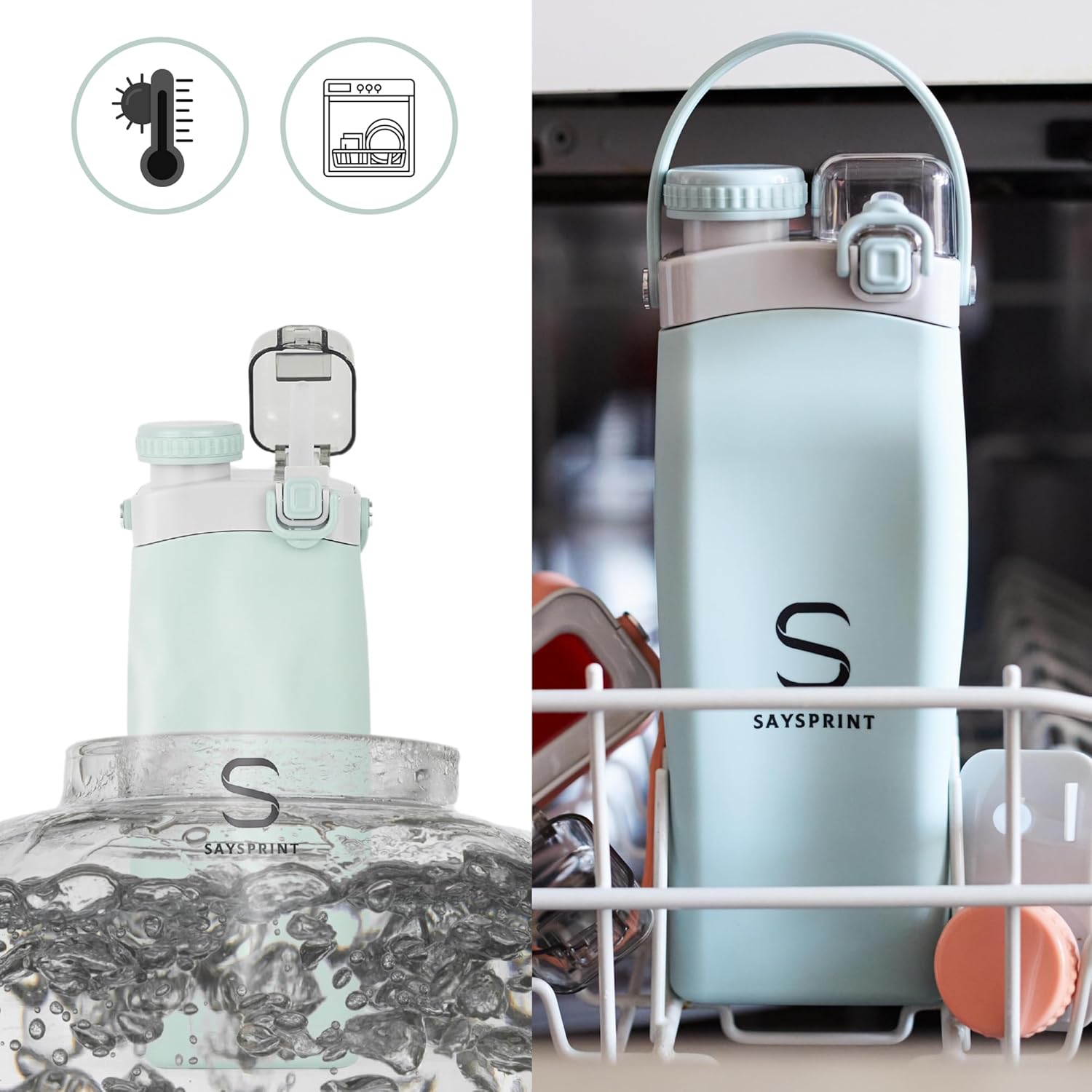 Botella de agua plegable  Botella de agua plegable de silicona sin BPA, esencial para cruceros, botella de agua deportiva duradera para camping,