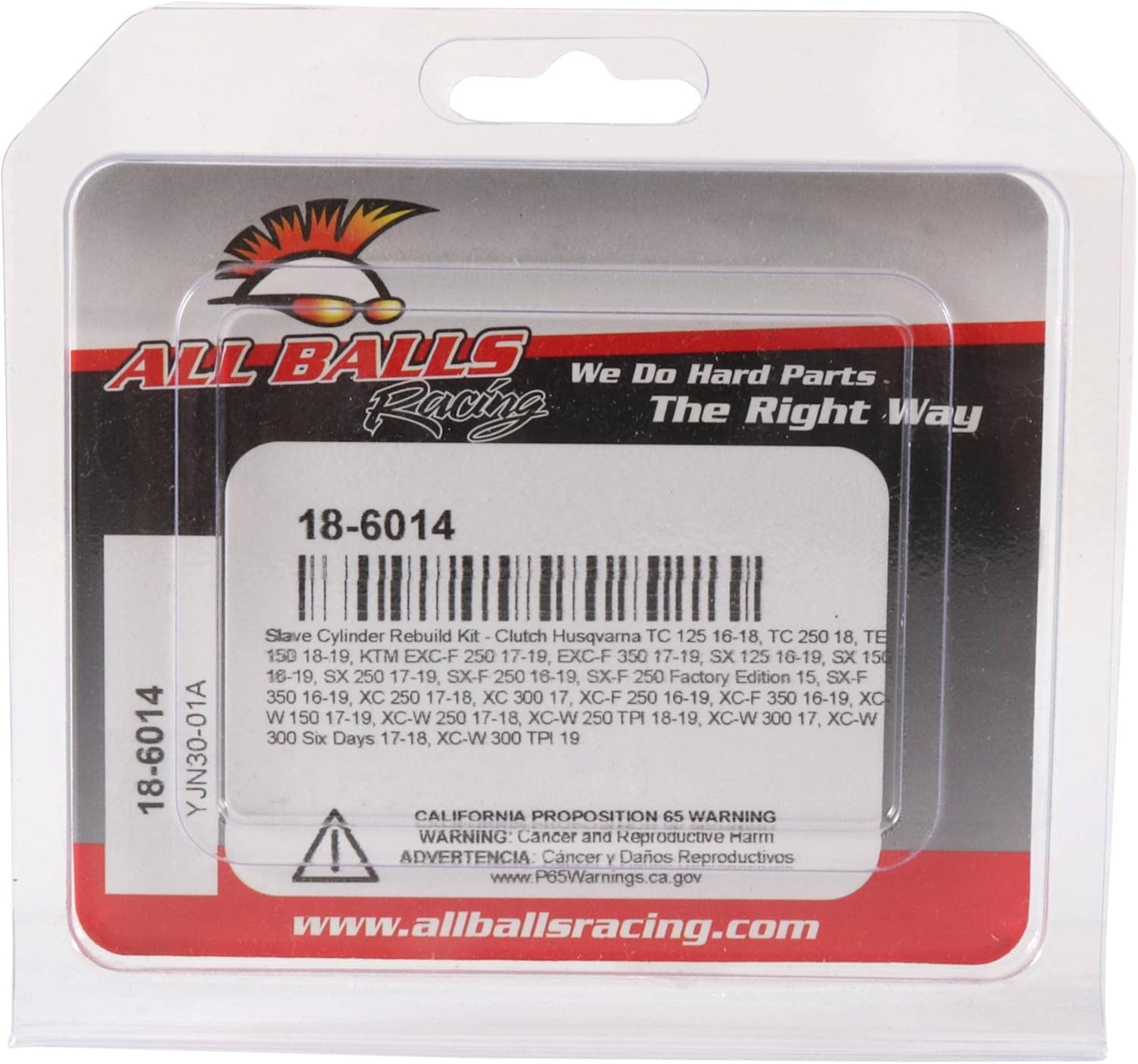 All Balls Racing 18-6014 Kit de cilindro esclavo de embrague con pistón compatible conrepuesto para Husqvarna TC 125 2016-2017, Gas-Gas EX250F 2021,