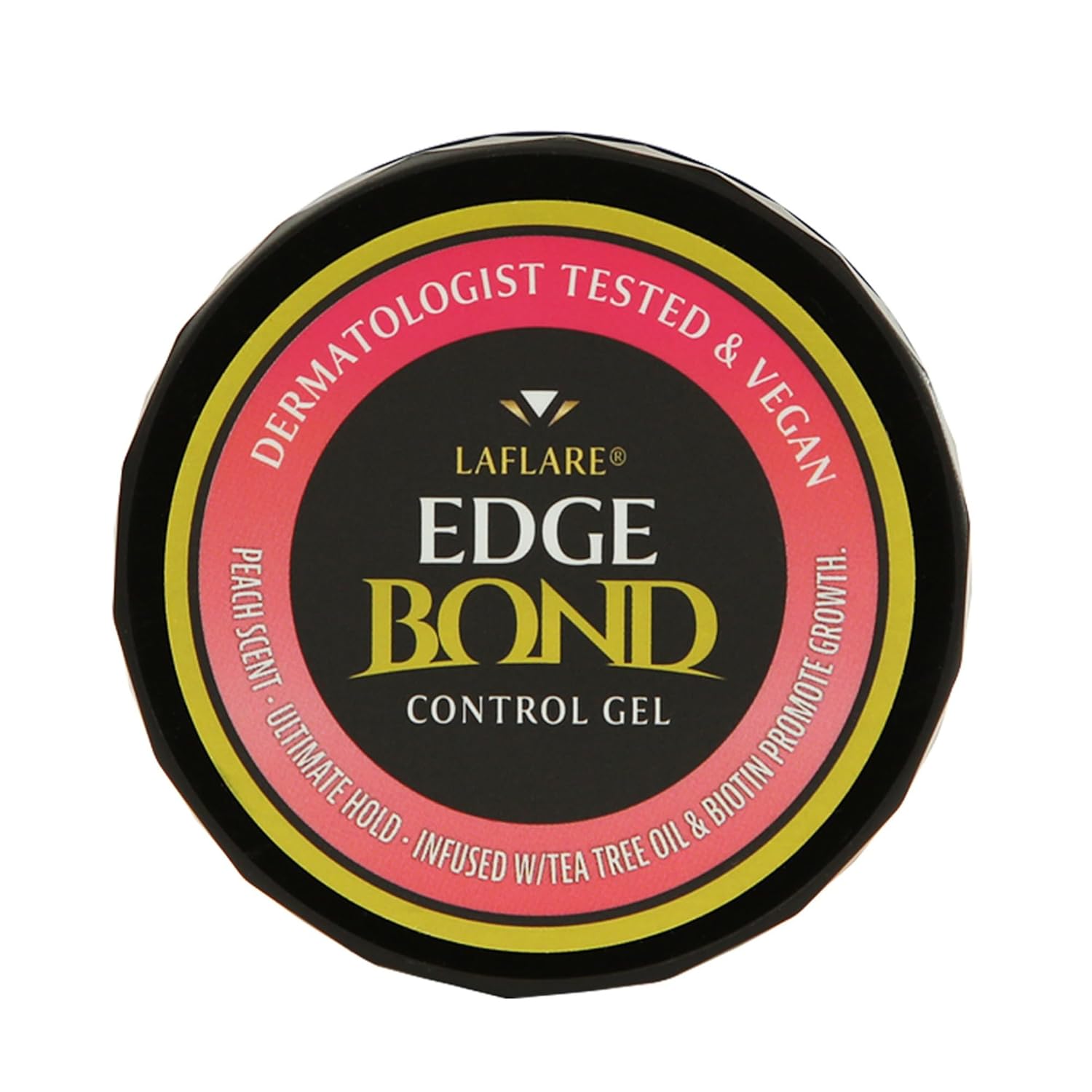 Laflare Control de bordes para cabello negro, cabello natural y cabello rizado. Gel de peinado ecológico tamaño de viaje 0.8 fl oz, cera de borde