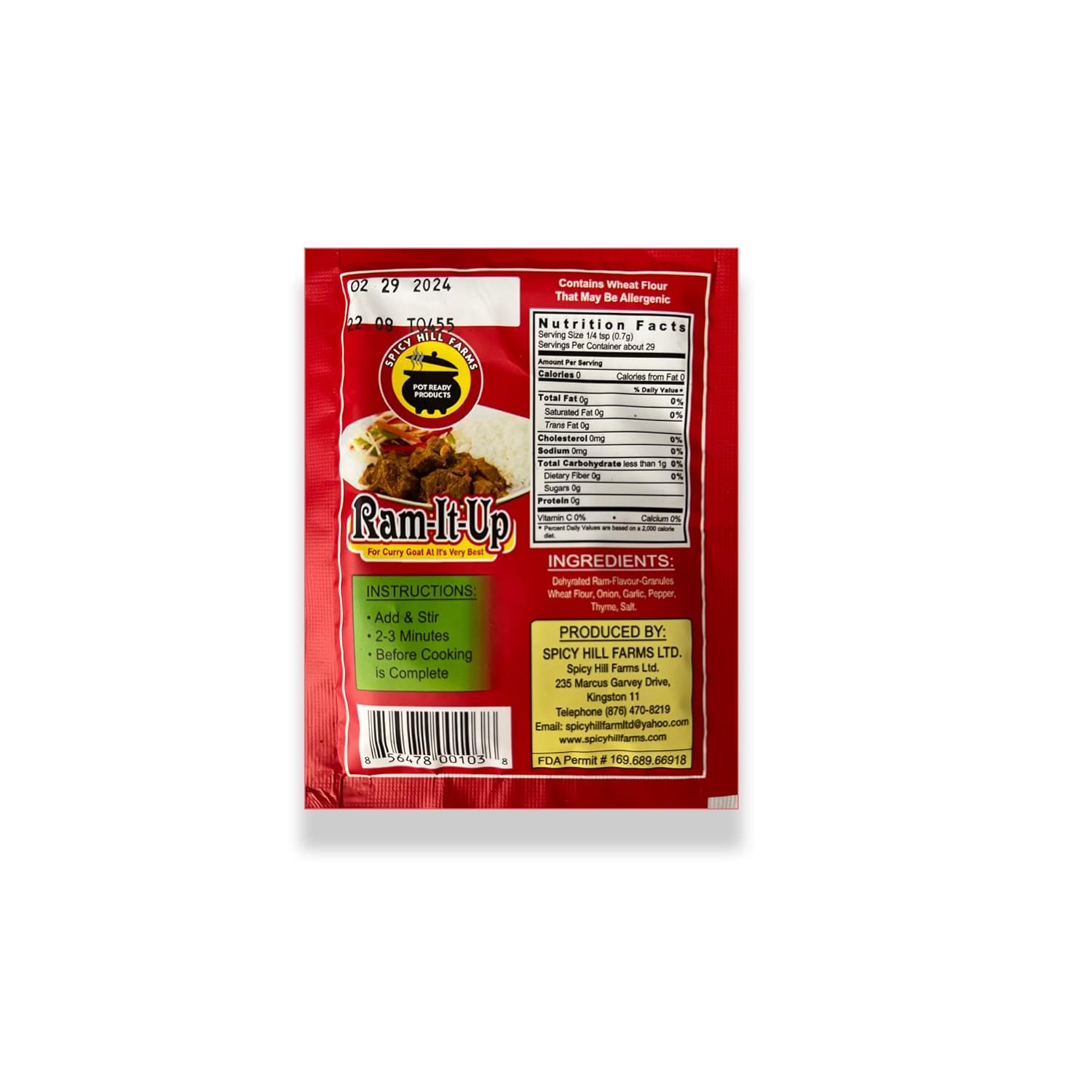 Ram-It-Up Curry Goat Booster 0.70 onzas (paquete de 3)