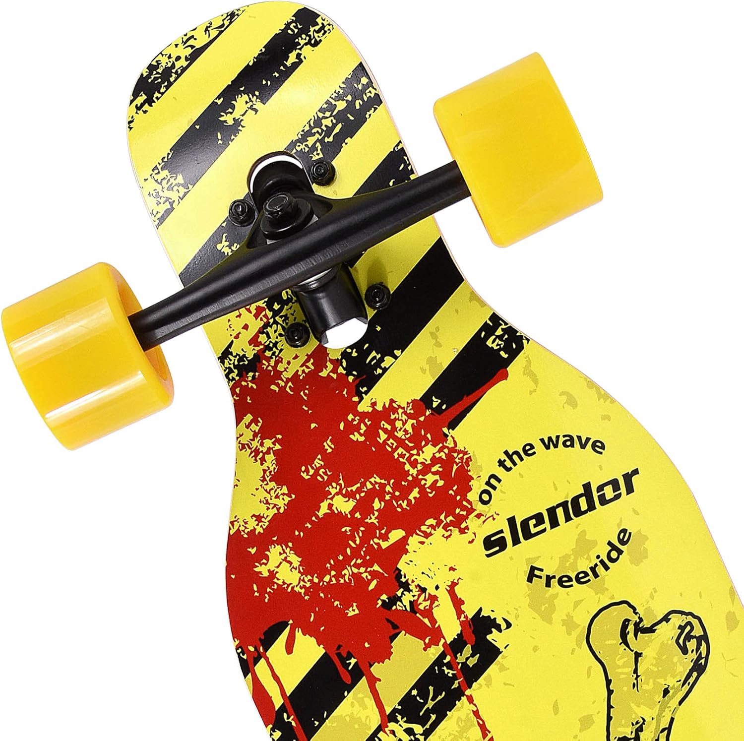 Slendor – patineta longboard de madera de arce (42.0in), para freestyle, curvatura cóncava