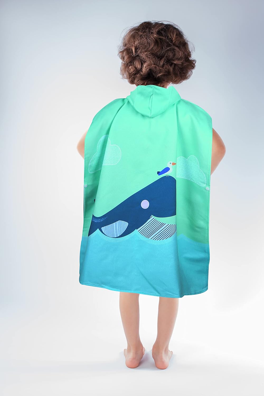 Toallas de playa para niños con capucha, toallas de baño para niños, lindo poncho de tiburón de dibujos animados, toalla de microfibra con capucha,