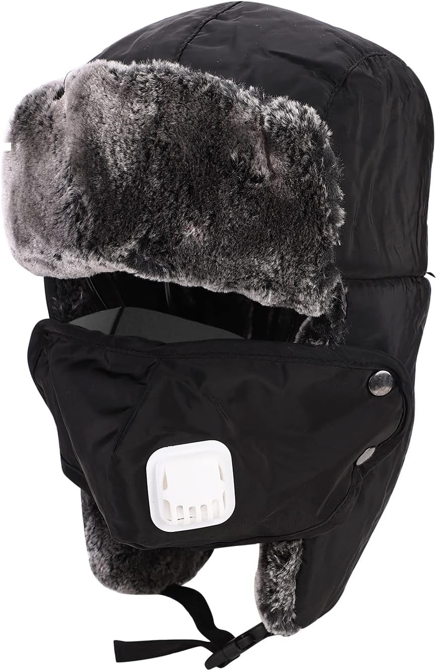 Sombrero de esquí para niños, diseño de trampa, térmico, ruso, cálido, impermeable, resistente al viento, cubierta al aire libre, caza, snowboard,
