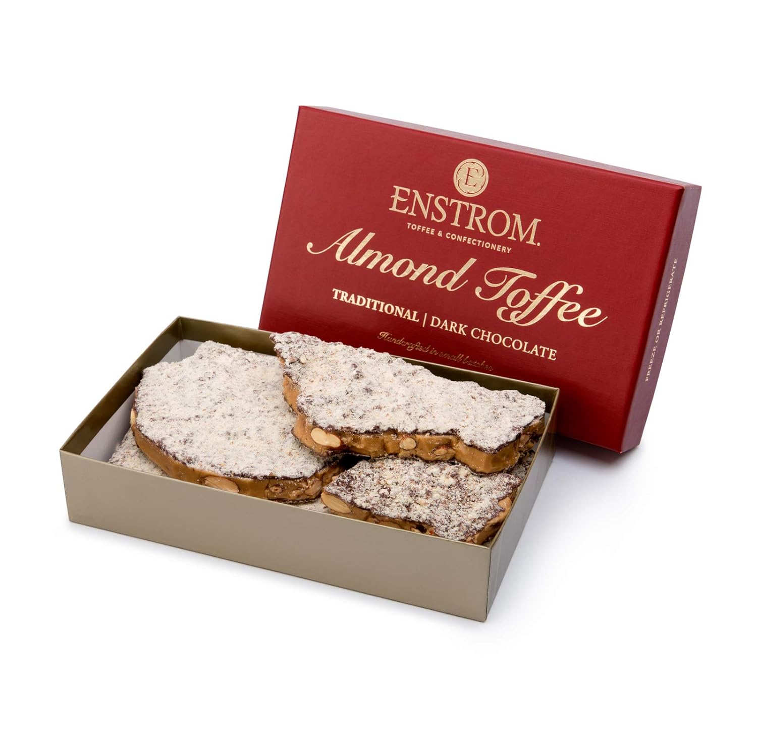 Toffee de almendras y chocolate