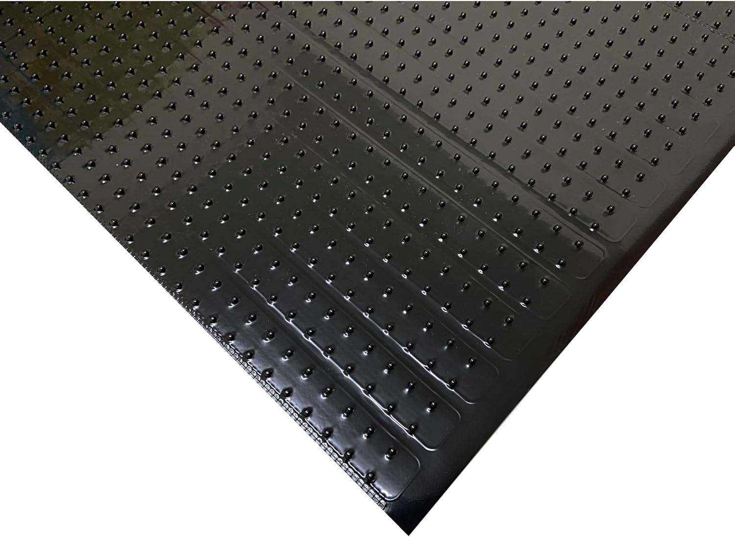 Floor Protector Collection – Alfombra protectora personalizable para interiores, impermeable, antideslizante, con diseño negro, para entrada, patio,
