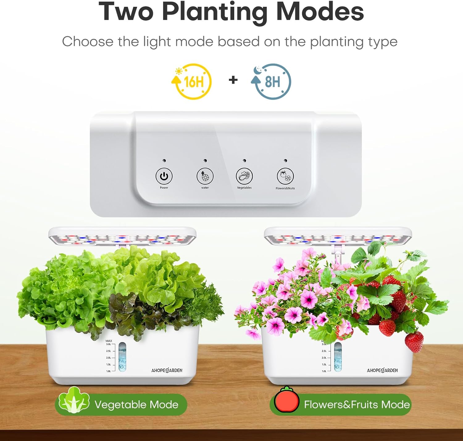 Sistema de cultivo hidropónico de jardín interior Kit de germinación de plantas de 10 vainas Aeroponic Herb Vegetable Growth Lamp Encimera con luz