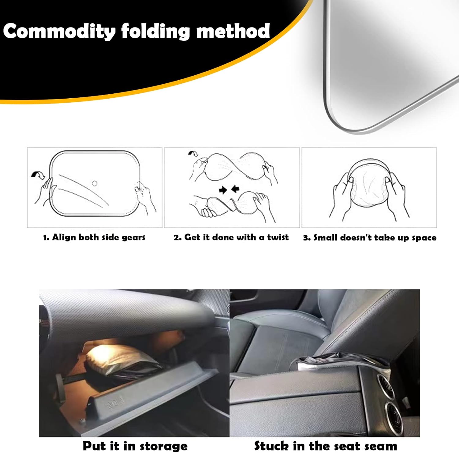 1 parasol para parabrisas de automóvil con bolsa de almacenamiento, 74.8 x 35.4 pulgadas, bloqueador de protección solar plegable para el interior