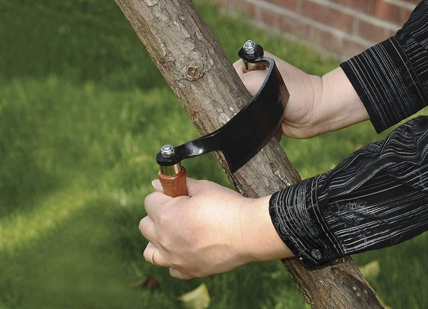 Cuchillo de dibujar de 5 pulgadas, herramienta curvada para trabajar la madera (curvada de 5 pulgadas)