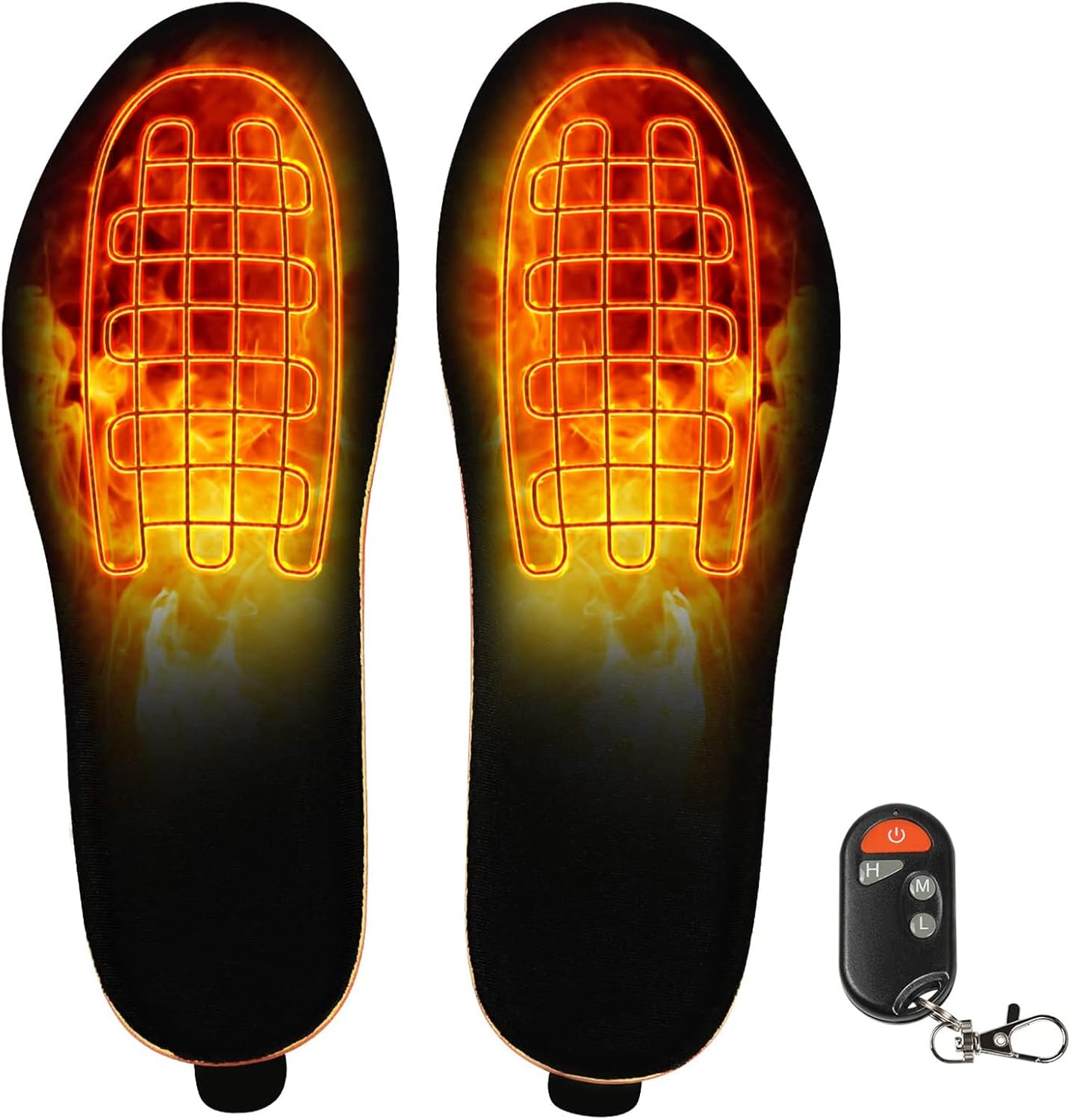 Plantillas calefactables con control remoto recargables Eletric zapatos calefactables insertos para mujeres y hombres, calentador de pies