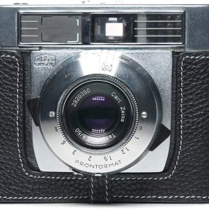 Hecho a mano cuero auténtico medio cámara caso bolsa cubierta para ZEISS IKON Symbolica película cámara color negro Hecho a mano cuero auténtico medio cámara caso bolsa cubierta para ZEISS IKON Symbolica película cámara color negro