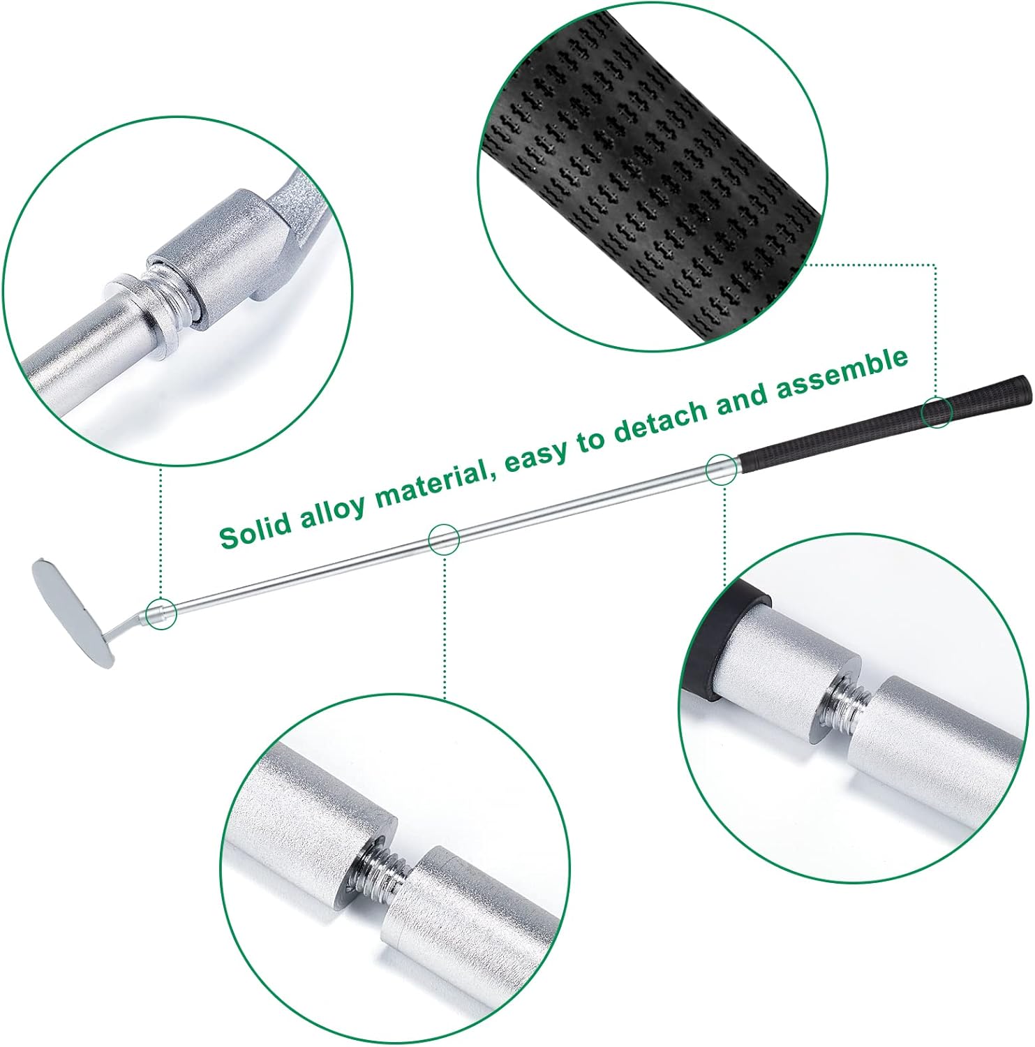 Mini juego de golf para interior Putting Green – Juego de putterball con putter para ir al baño, cortador de agujeros de golf y taza de putt. Kit de