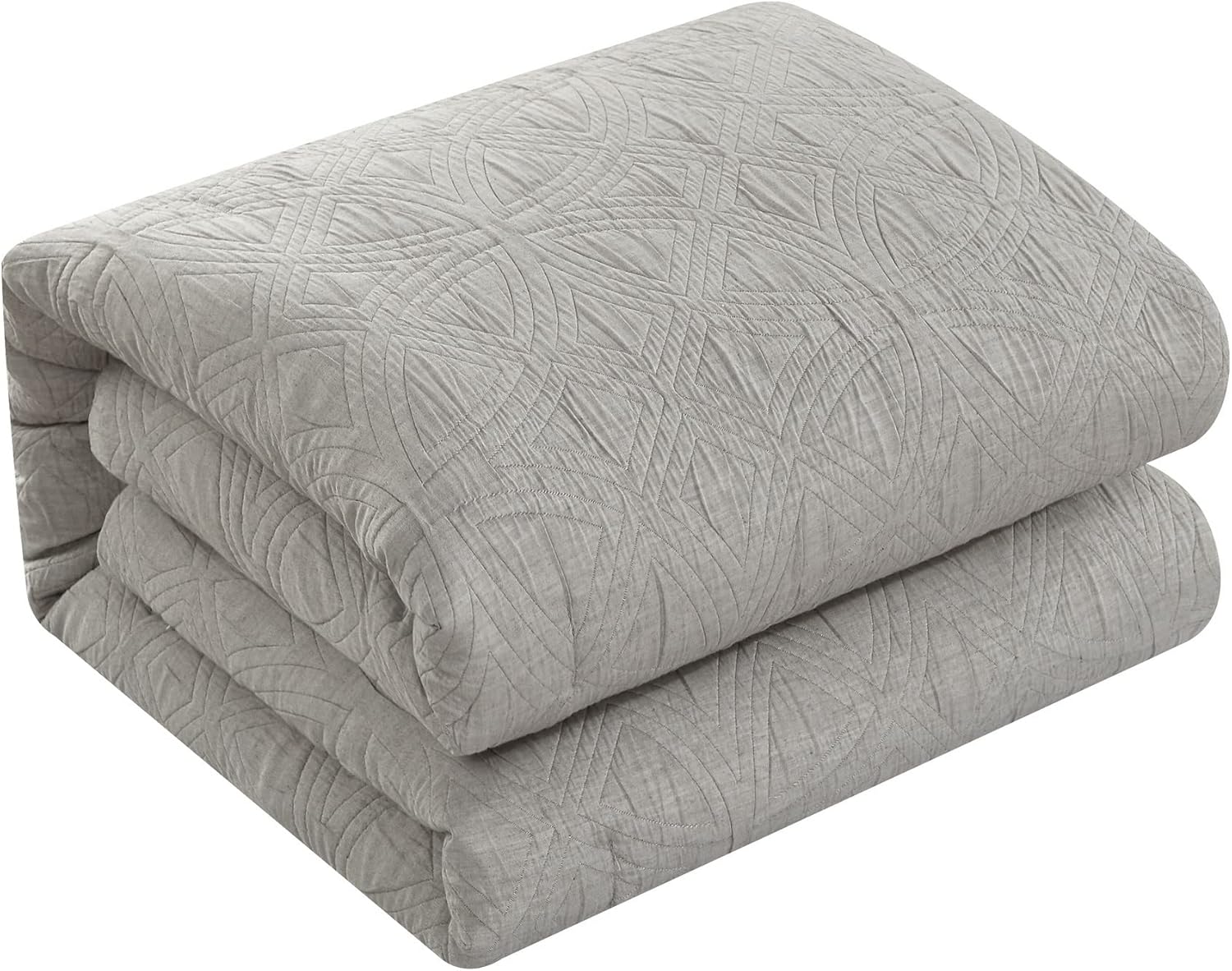 New York & Company Artista – Juego de edredón de 5 piezas de mezcla de algodón jacquard con diseño geométrico, fundas de almohada decorativas