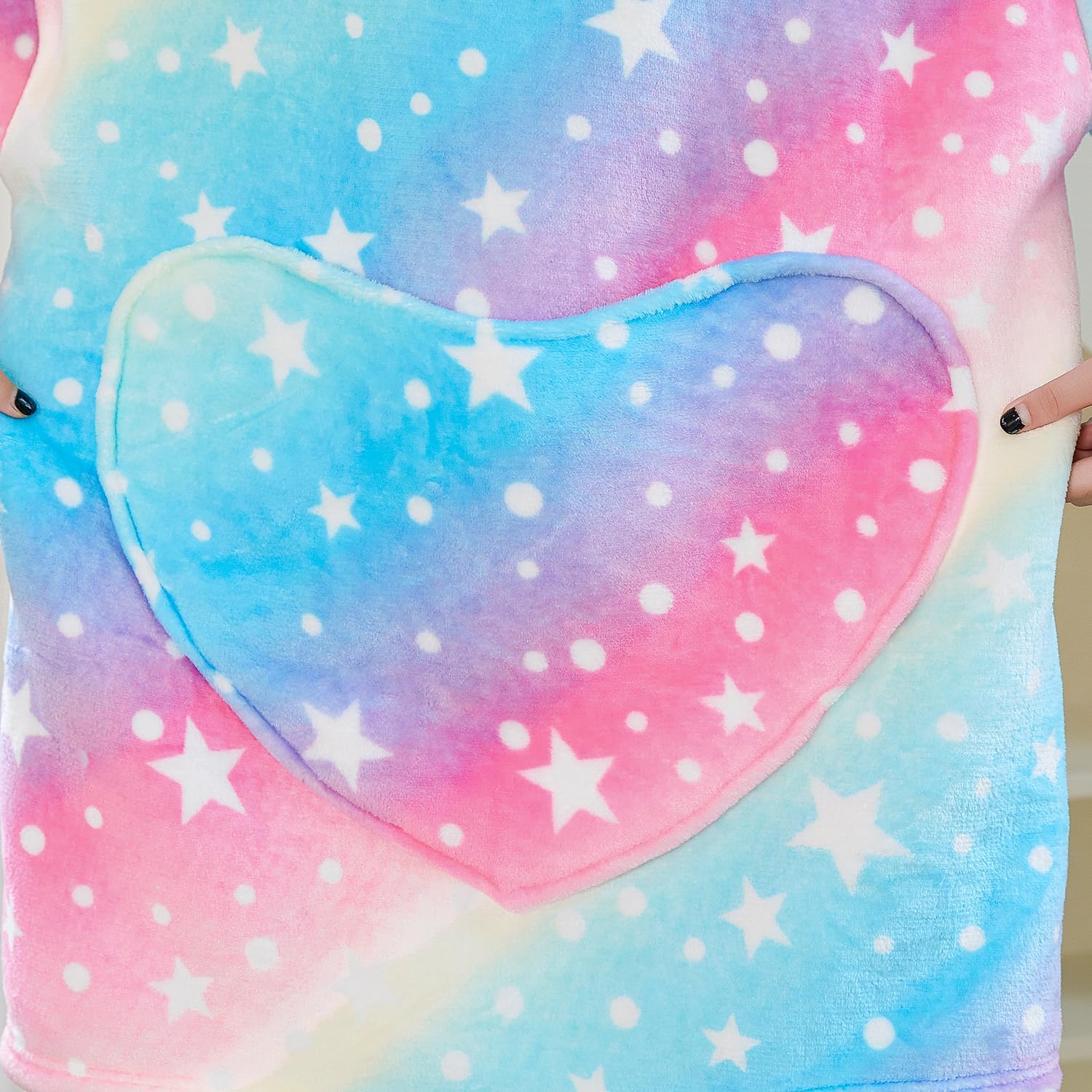 Manta con capucha unisex de animales, manta cómoda y cálida con bolsillo, para niños