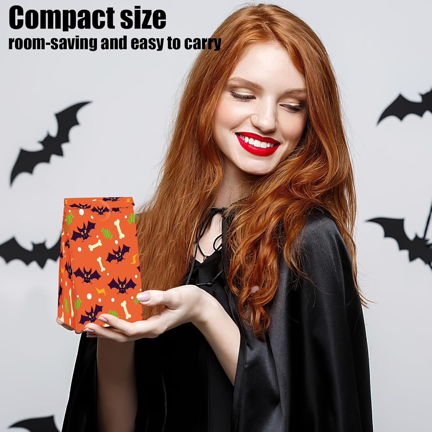 VGOODALL 54 bolsas de regalo de Halloween a granel, bolsas de papel de Halloween, bolsas de dulces, bolsas de regalo, bolsas de aperitivos para
