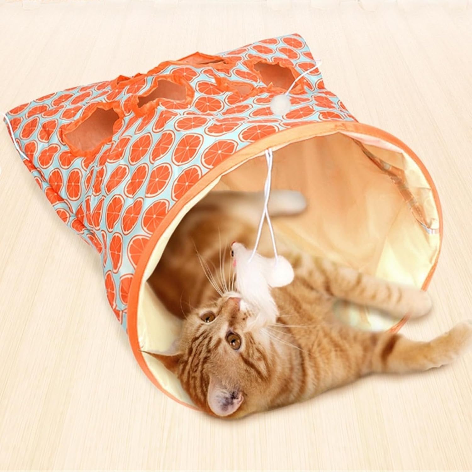 Bolsa de túnel para gatos, tubo para gatos, túneles para gatos de interior, juguetes para mascotas para gatos aburridos en túnel, bolsa de taladro