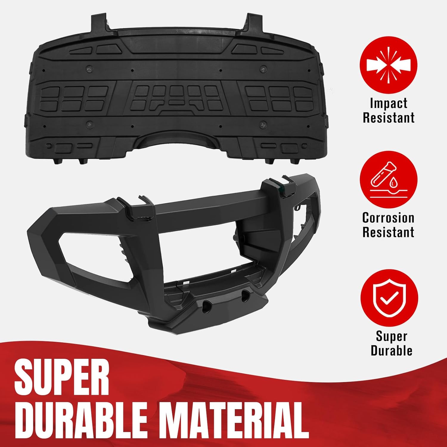 A & UTV PRO Protector de parachoques delantero y cubierta de servicio para Polaris Sportsman 500 700 800 2006-2010 Accesorios de tapa de