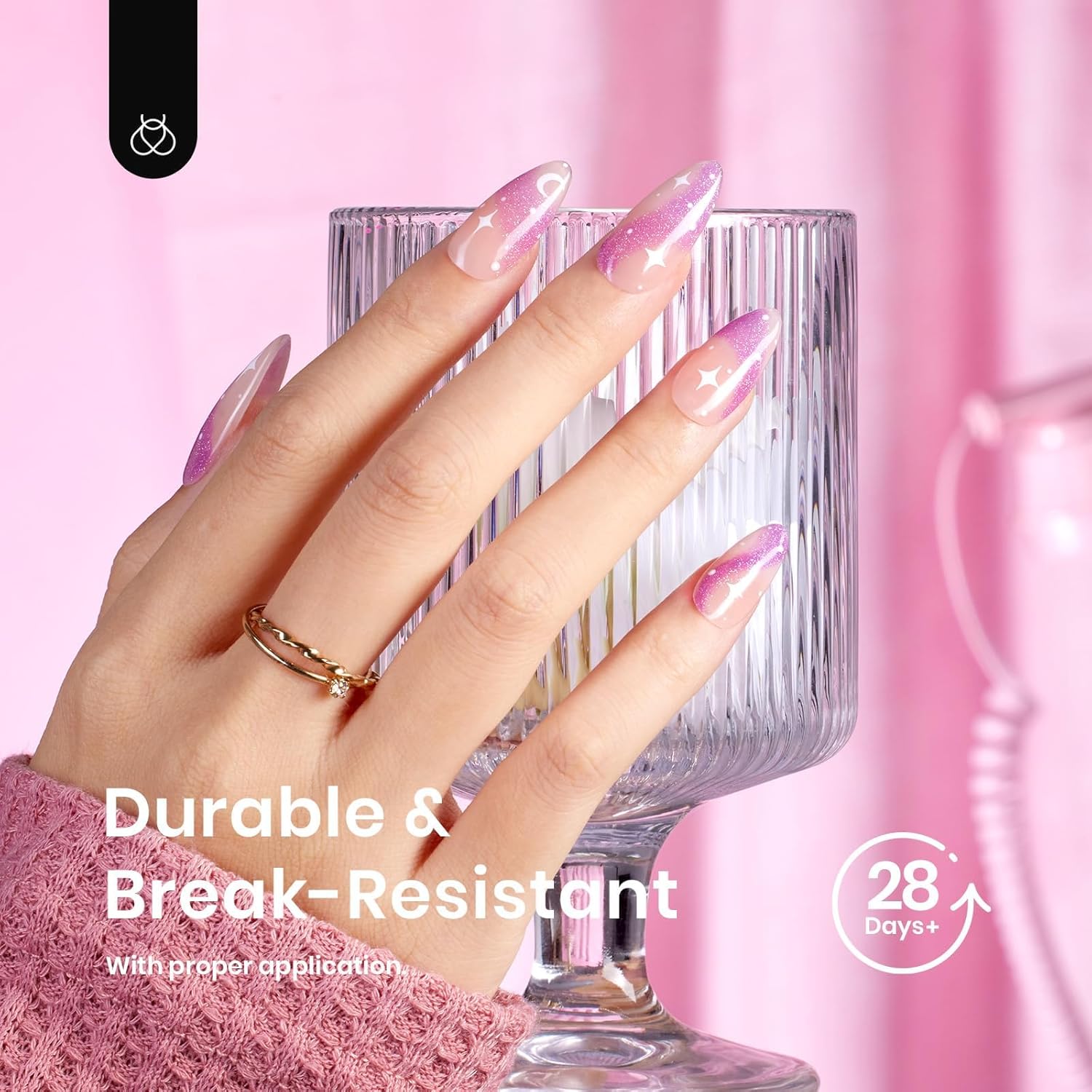 Beetles – Puntas de uñas de gel de 12 tamaños, puntas de uñas de gel suave, 504 piezas preliminadas, medio mate, almendra media, cobertura completa,