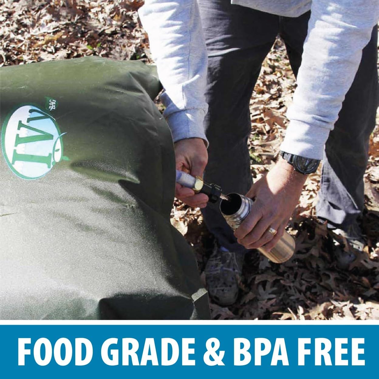 Jenlis Ivy Bag – Bolsa grande de agua potable, contenedor de grado alimenticio y libre de BPA, gran tanque portátil de retención de líquidos, bolsa