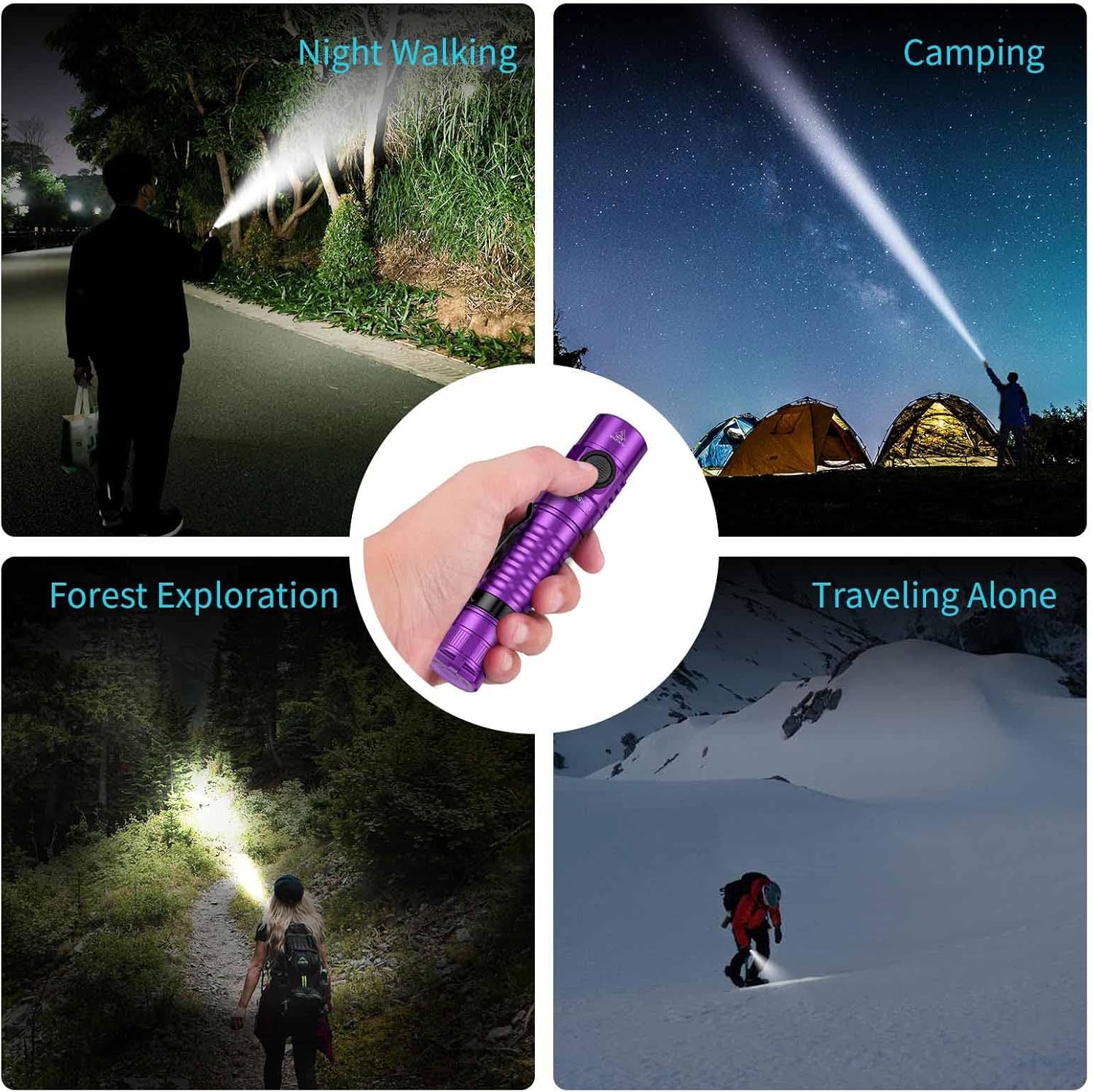 Wurkkos FC11 – Linterna LED de bolsillo de alta 90CRI, ultrabrillante, máximo de 1300 lúmenes, mini linterna USB C, linterna impermeable IP67, tapa