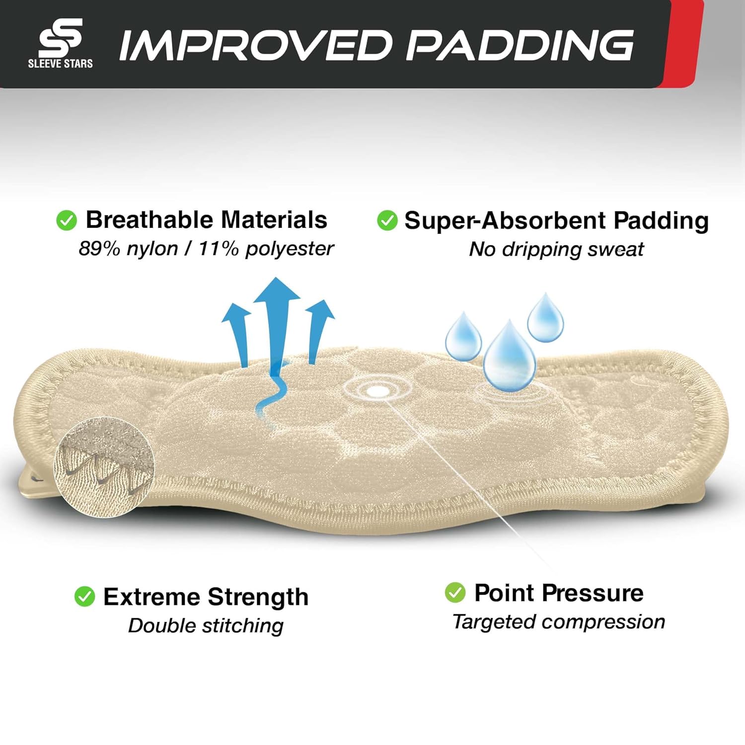 Sleeve Stars – Codera de tenis para hombres y mujeres, codo para tendinitis, codo y correa para golfistas, banda de contrafuerza para alivio del