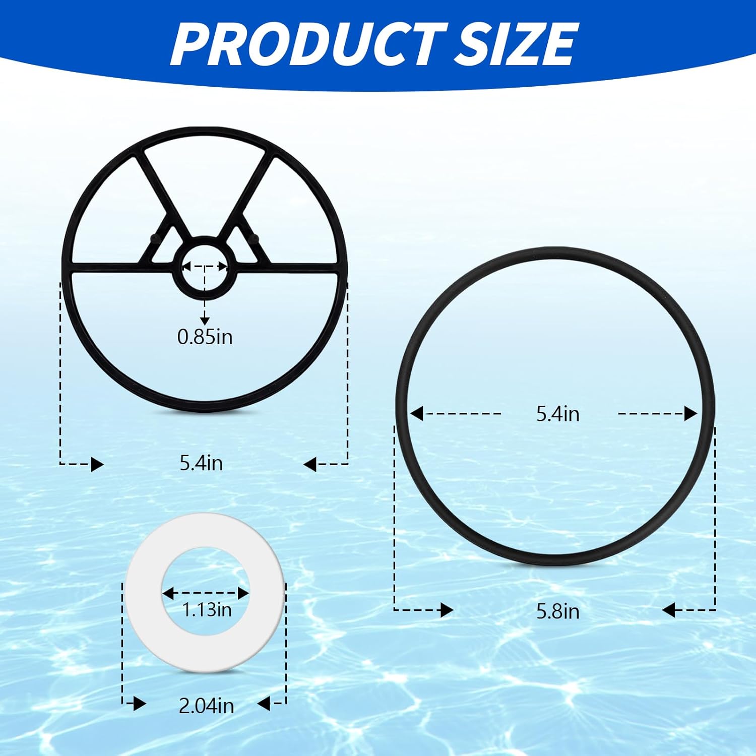 Vari-Flo XL Kit de reconstrucción de juntas de válvula SPX0714L Piezas de bomba de piscina compatibles con piezas de repuesto de filtro de arena