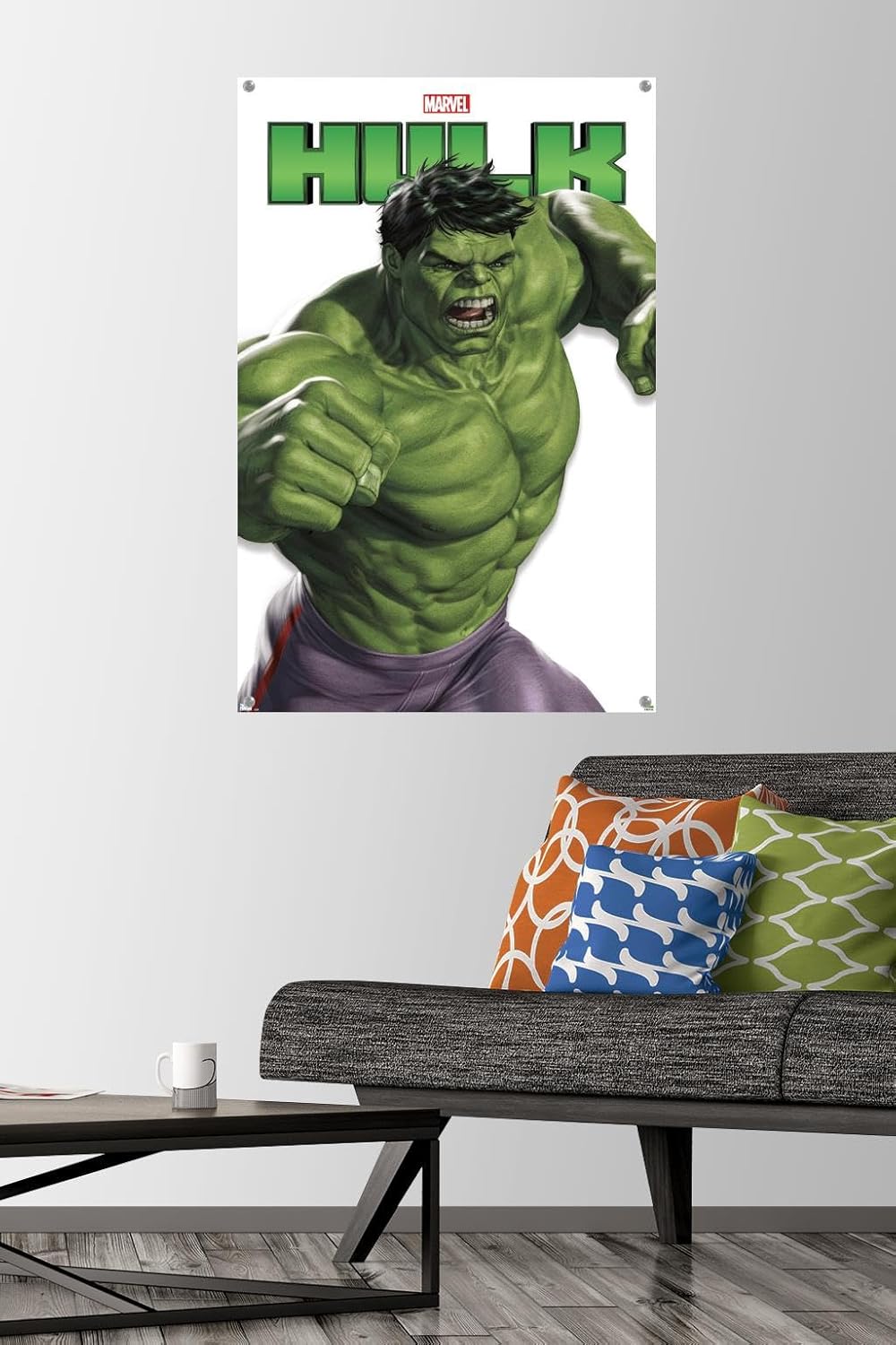Trends International Marvel Comics – Póster de pared de la serie de características de Hulk, 22.37 x 34.00 pulgadas, paquete de póster premium y