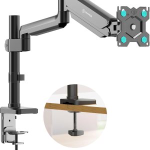 ONKRON Soporte de escritorio con brazo para monitor único para pantallas de 13 a 34 pulgadas de hasta 26.5 libras, brazo vertical para monitor con ONKRON Soporte de escritorio con brazo para monitor único para pantallas de 13 a 34 pulgadas de hasta 26.5 libras, brazo vertical para monitor con