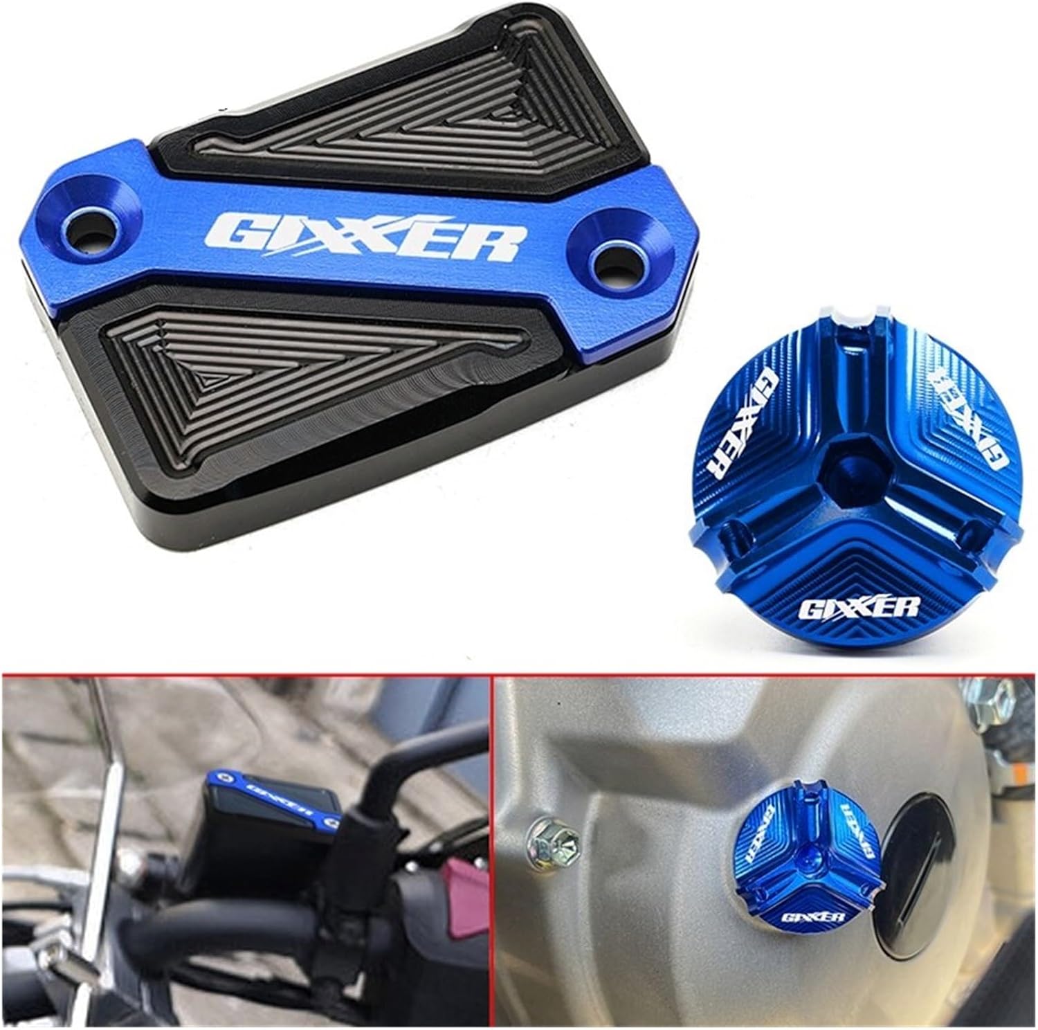 Piezas de repuesto para Suzuki GIXXER 250 SF 150 125 2018-2023 Tapón de drenaje de motocicleta Tapa del motor Tapa del depósito de líquido de freno