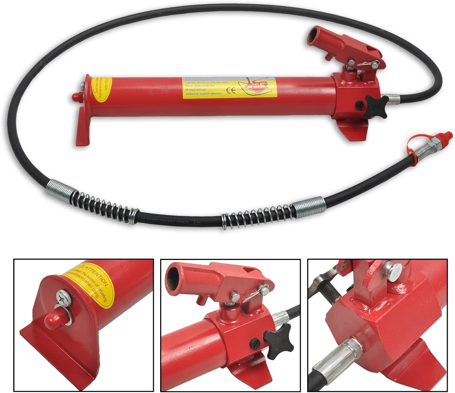 Gato hidráulico de potencia Porta de 10 toneladas, 6.6 ft (78.7 pulgadas) Kit de reparación de marco de carrocería de automóvil, bomba de aire, Ram
