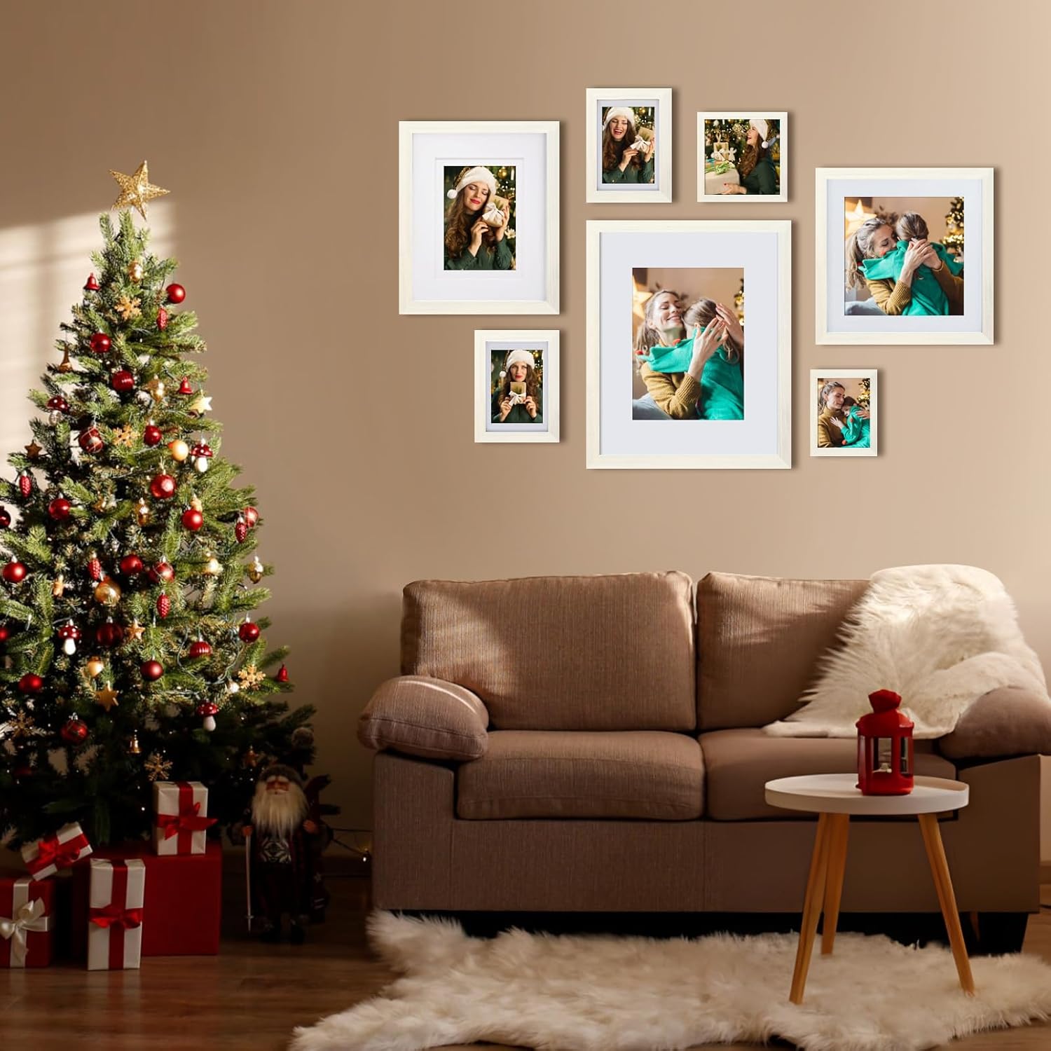 Egofine Portarretratos de 11 x 14 de madera maciza con plexiglás, para exhibir fotos de 5 x 78 x 10 pulgadas con paspartú o de 11 x 14 pulgadas sin