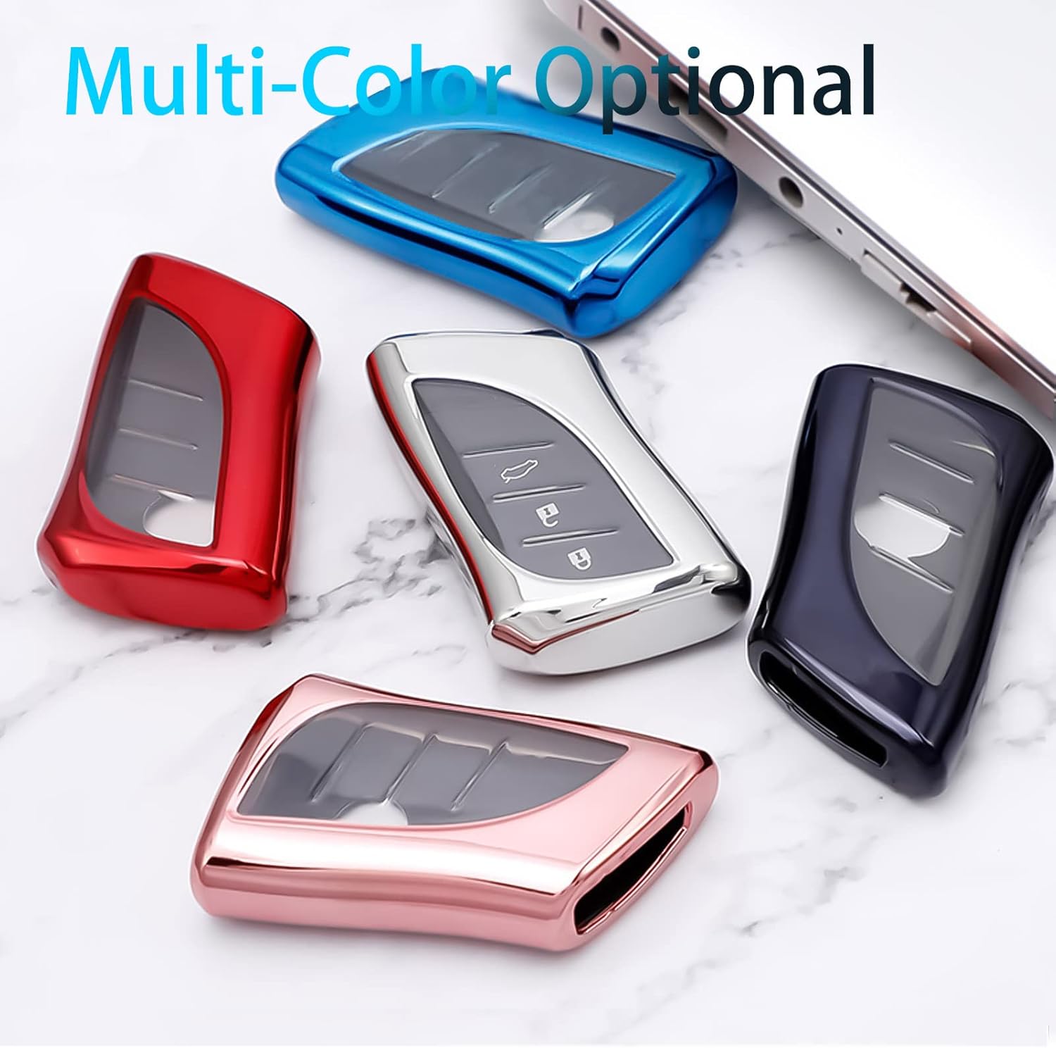 WORCAS Funda para llavero inteligente de TPU suave de alta calidad compatible con Lexus ES350 ES300h UX200 LS500 LS500H LC500 LC500h con control