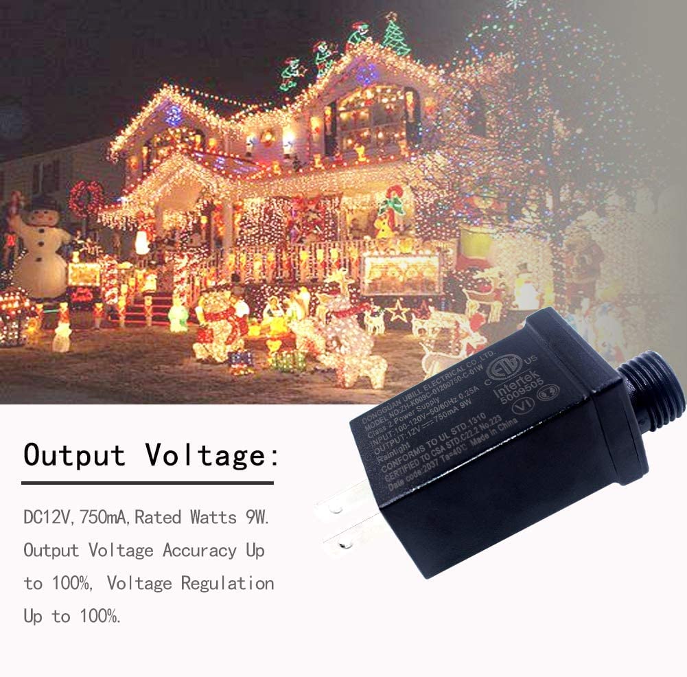 12V9W llevó la clase 2 fuente de alimentación de los E.E.U.U. Adaptador de enchufe impermeable IP44 de bajo voltaje led conductor transformador