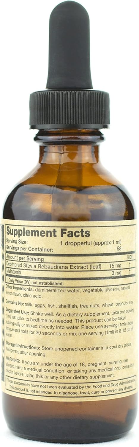 SVASTHYA BODY & MIND Melatonina líquida  Promueve el sueño natural  Sin alcohol para adultos y niños, fabricado en los Estados Unidos, 2 onzas,