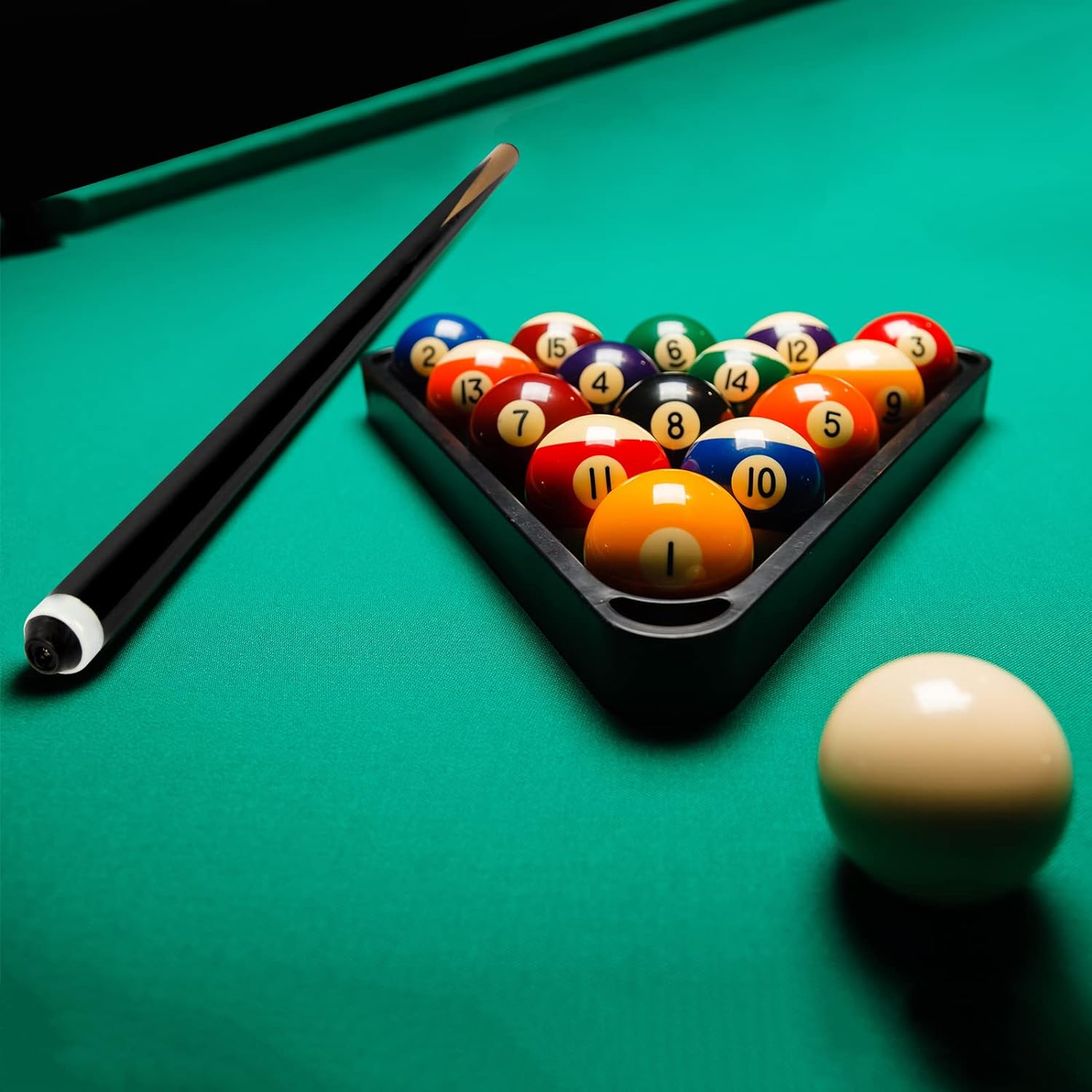 Wettarn Juego de 8 palos de billar de 12 onzas, 0.512 in, puntas de pegamento de madera dura, regalo para adultos, principiantes, Acción de Gracias,