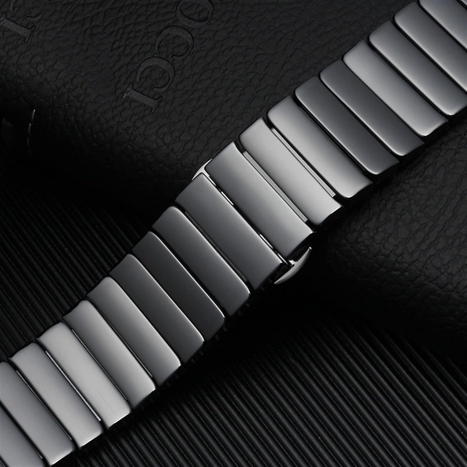RAYESS Correa de reloj inteligente de 0.787in 0.866in pulsera de cerámica para Samsung Gear S2 S3 S4 correa de repuesto para Huawei watch2 Pro gt2