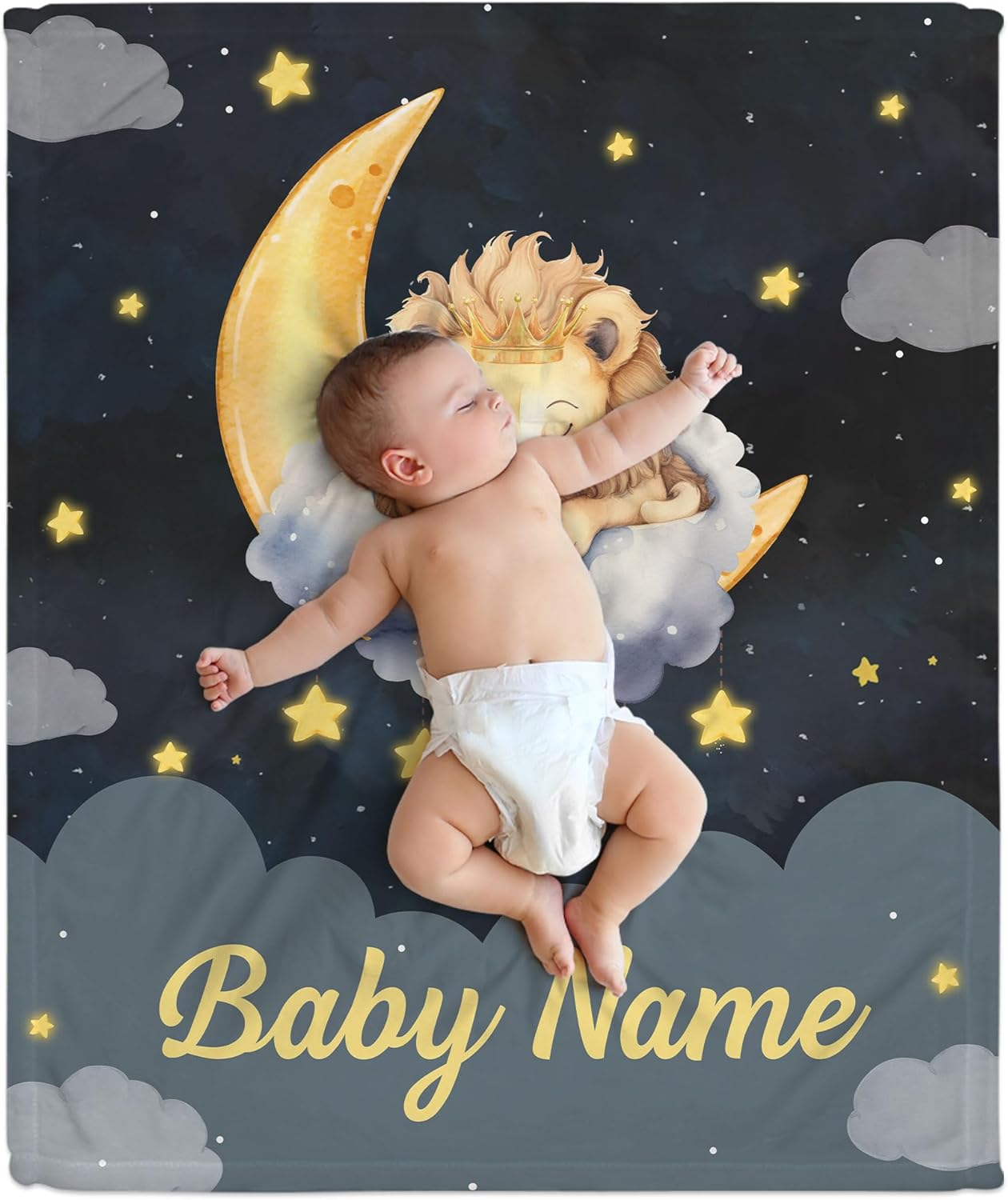 Hyturtle Manta de bebé con nombre personalizado, manta personalizada con nombre para bebé, manta con nombre para recién nacido, bebé, manta de bebé
