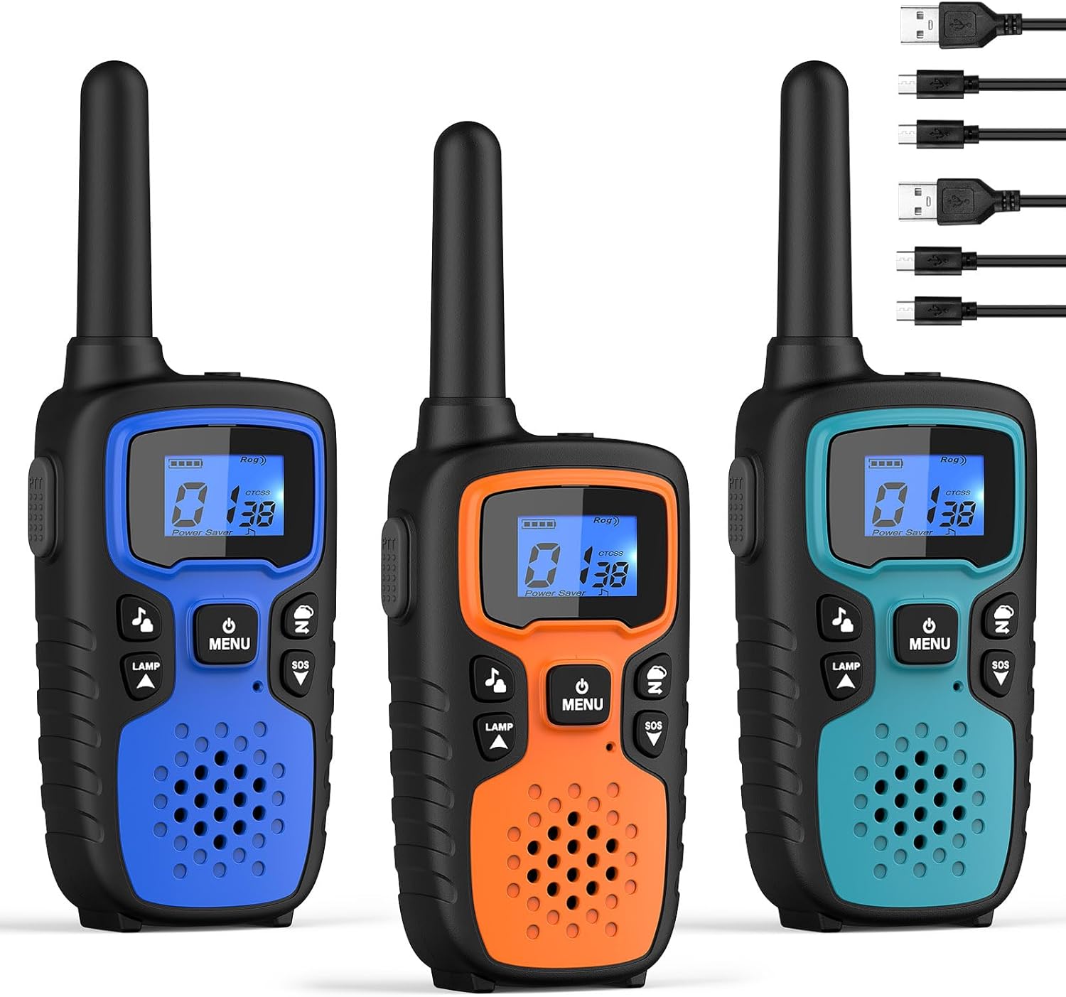 Walkie Talkies para adultos de largo alcance Wishouse – Radios portátiles de 2 vías recargables, accesorios de senderismo, equipo de campamento,