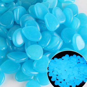 Piedras decorativas que brillan en la oscuridad, 150 piedras luminosas para pasillos, jardines, entradas o plantas de interior, rocas brillantes Piedras decorativas que brillan en la oscuridad, 150 piedras luminosas para pasillos, jardines, entradas o plantas de interior, rocas brillantes
