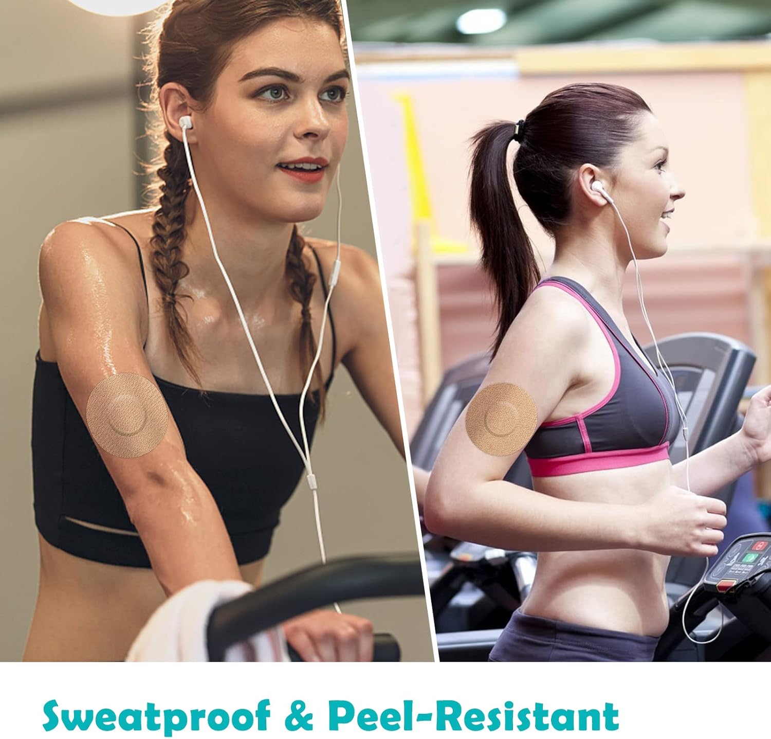 Parches CGM para Freestyle Libre y Medtronic Guardian (paquete de 25), resistentes al sudor, impermeables, transpirables, respetuosos con la piel,
