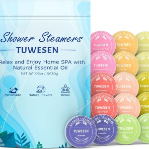 Vaporizadores de ducha para aromaterapia, regalos para mujeres, paquete variado de 16 bombas de ducha con aceites esenciales, regalos de relajación Vaporizadores de ducha para aromaterapia, regalos para mujeres, paquete variado de 16 bombas de ducha con aceites esenciales, regalos de relajación