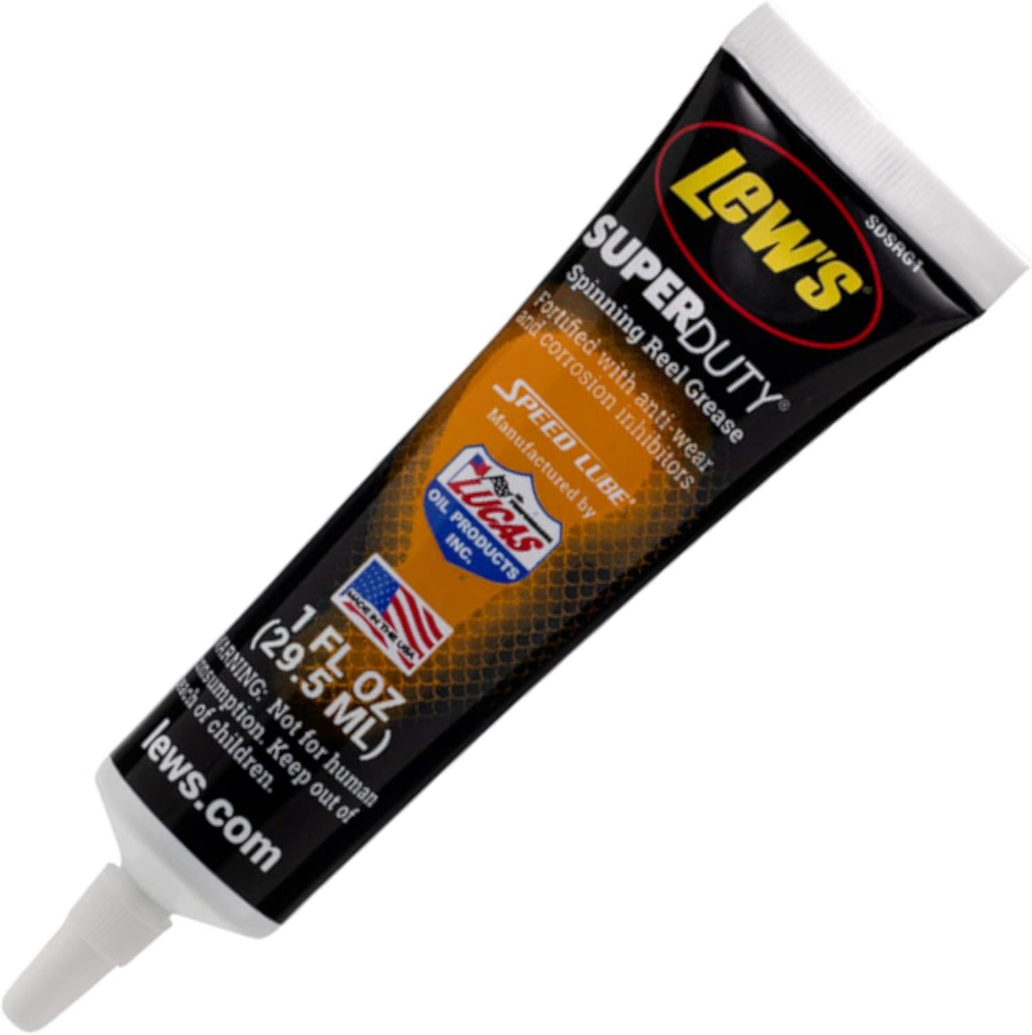 Lew’s (SDSRG1) Grasa de carrete giratorio súper resistente, 1 onza, grasa multiusos para carretes giratorios