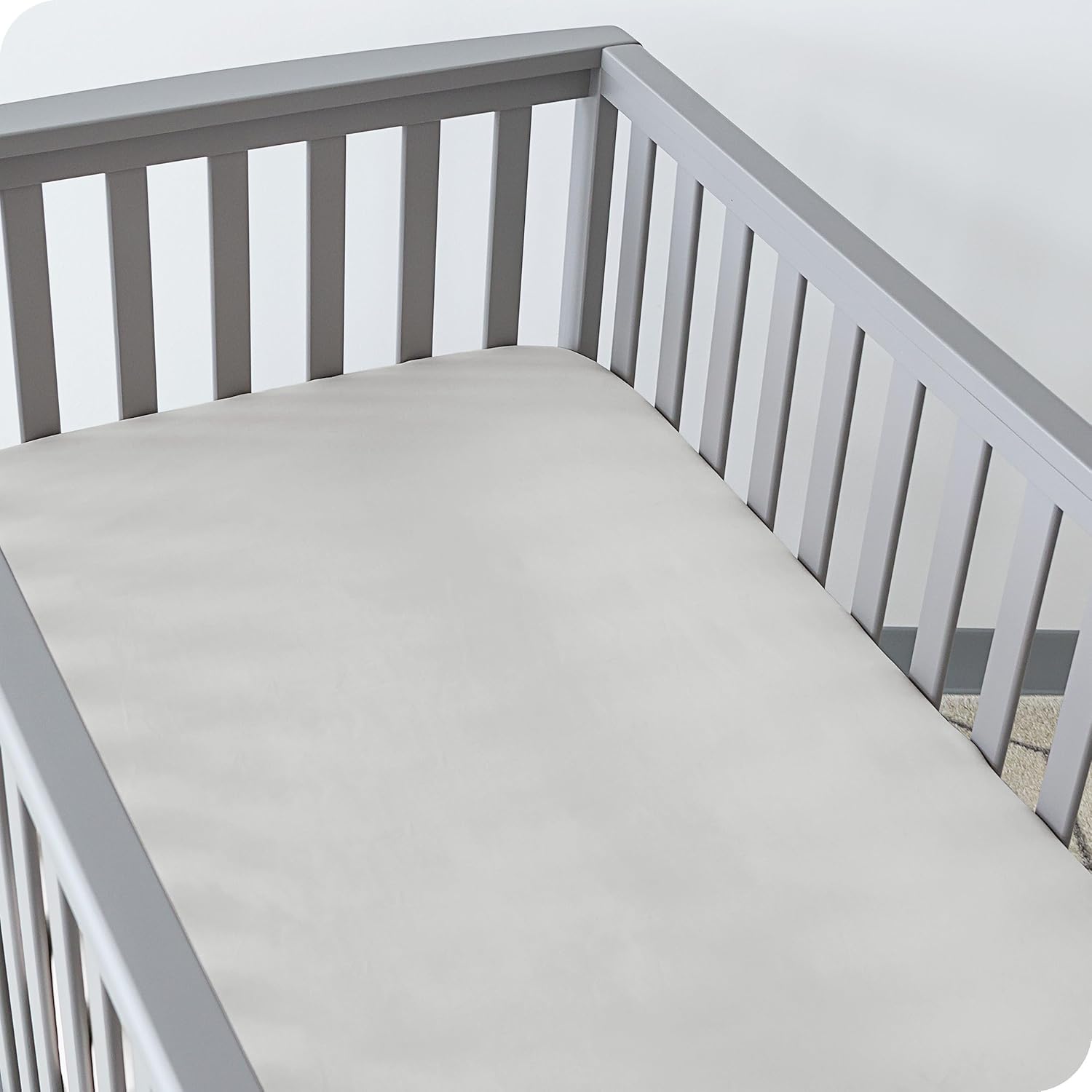 Bare Home Paquete de 3 sábanas bajeras para cuna, microfibra ultrasuave 1800 de primera calidad, transpirable, sábana de bebé, para niños y niñas,