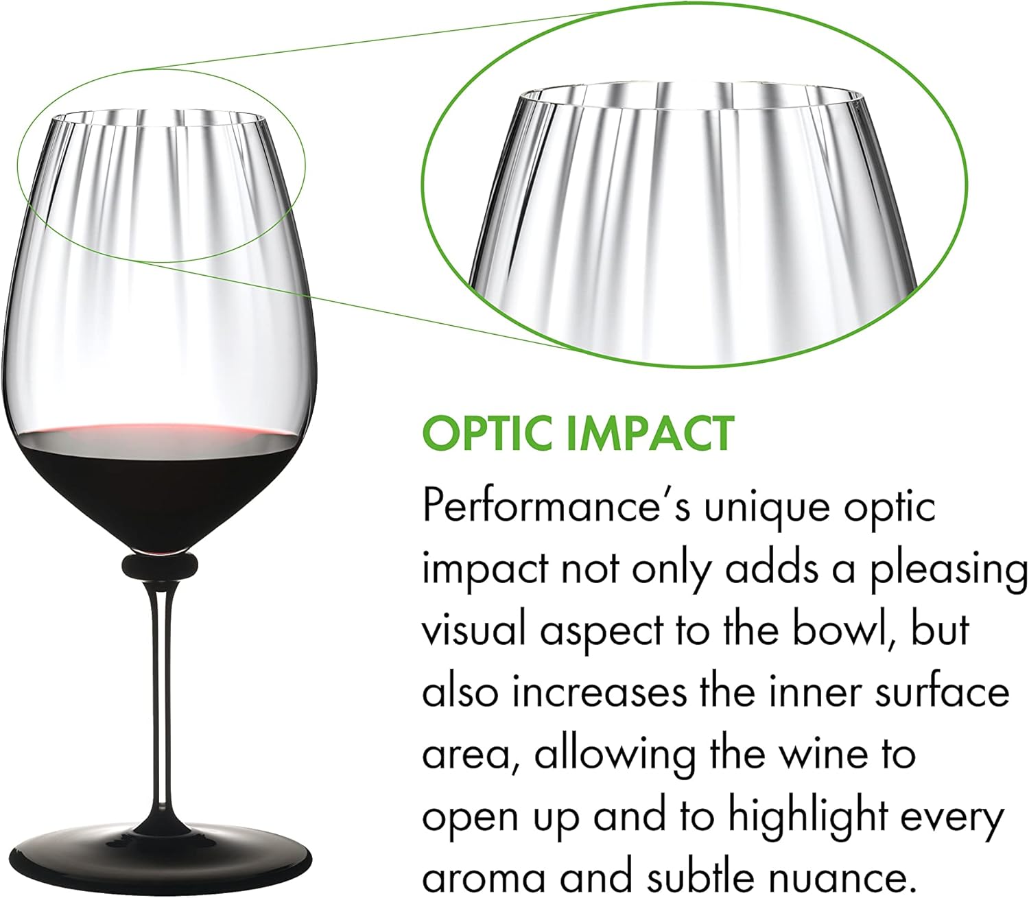 Riedel 48840 N Fatto A Mano Performance Cabernet Copa de vino, 29 onzas, transparente