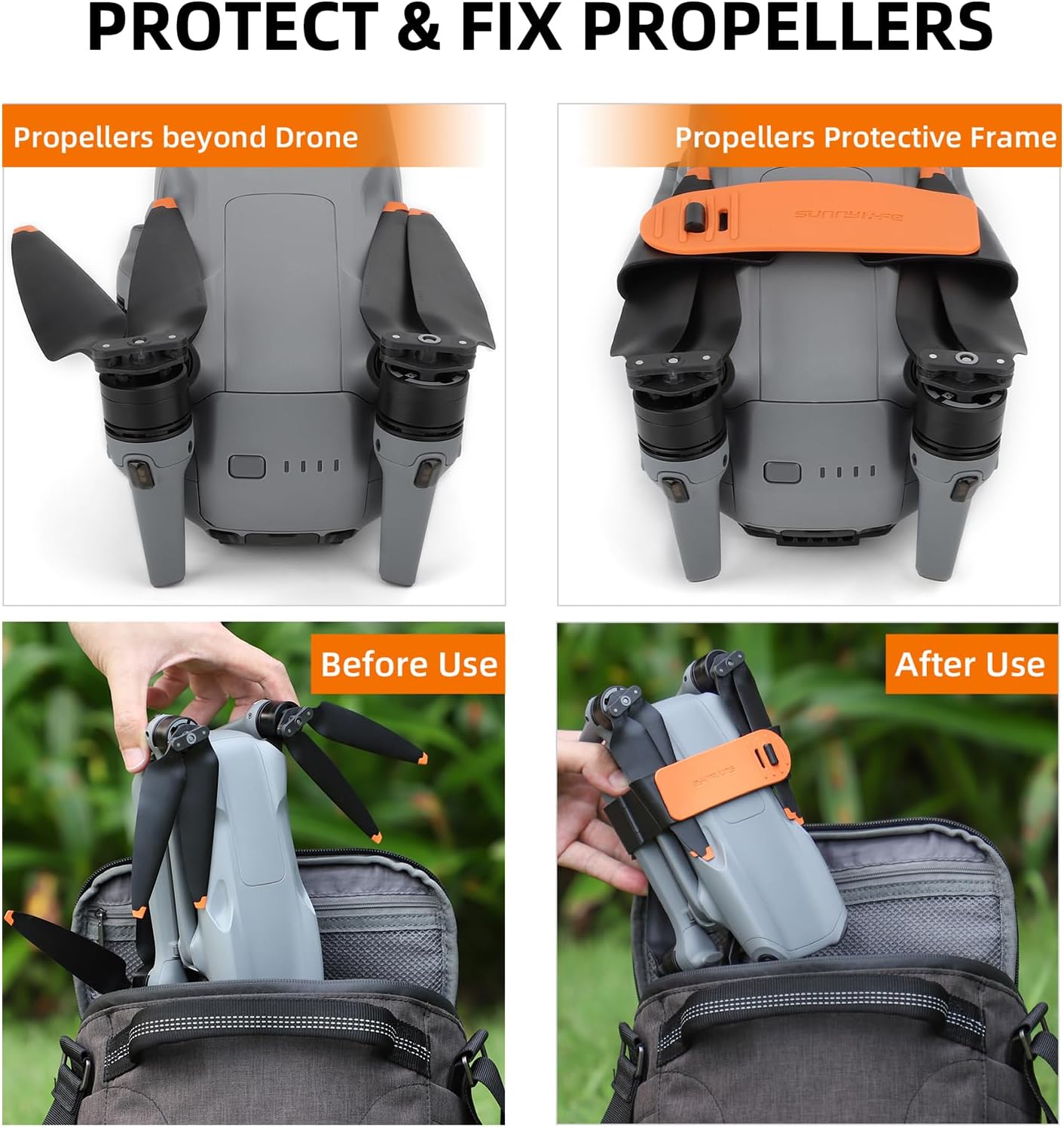 Protector de hélice para DJI Air 3 Drone, soporte de hélices, protector de correa, estabilizador y fijador de hélices para accesorios DJI Air 3