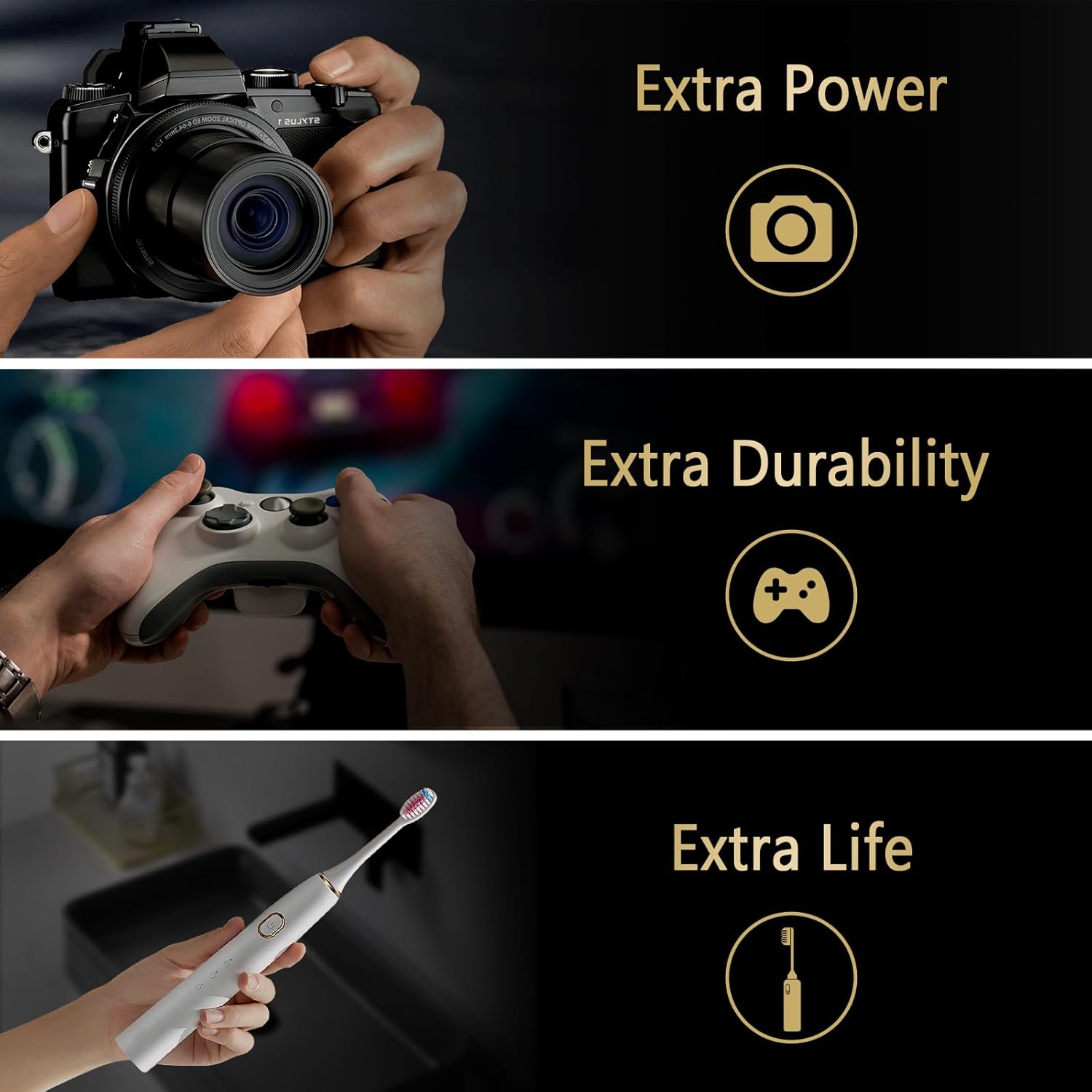 EBL Gold Pro – Baterías AA recargables de 1.2 V, 2800 mAh, batería NIMH, batería AA de alta capacidad, precargada doble A, 8 paquetes