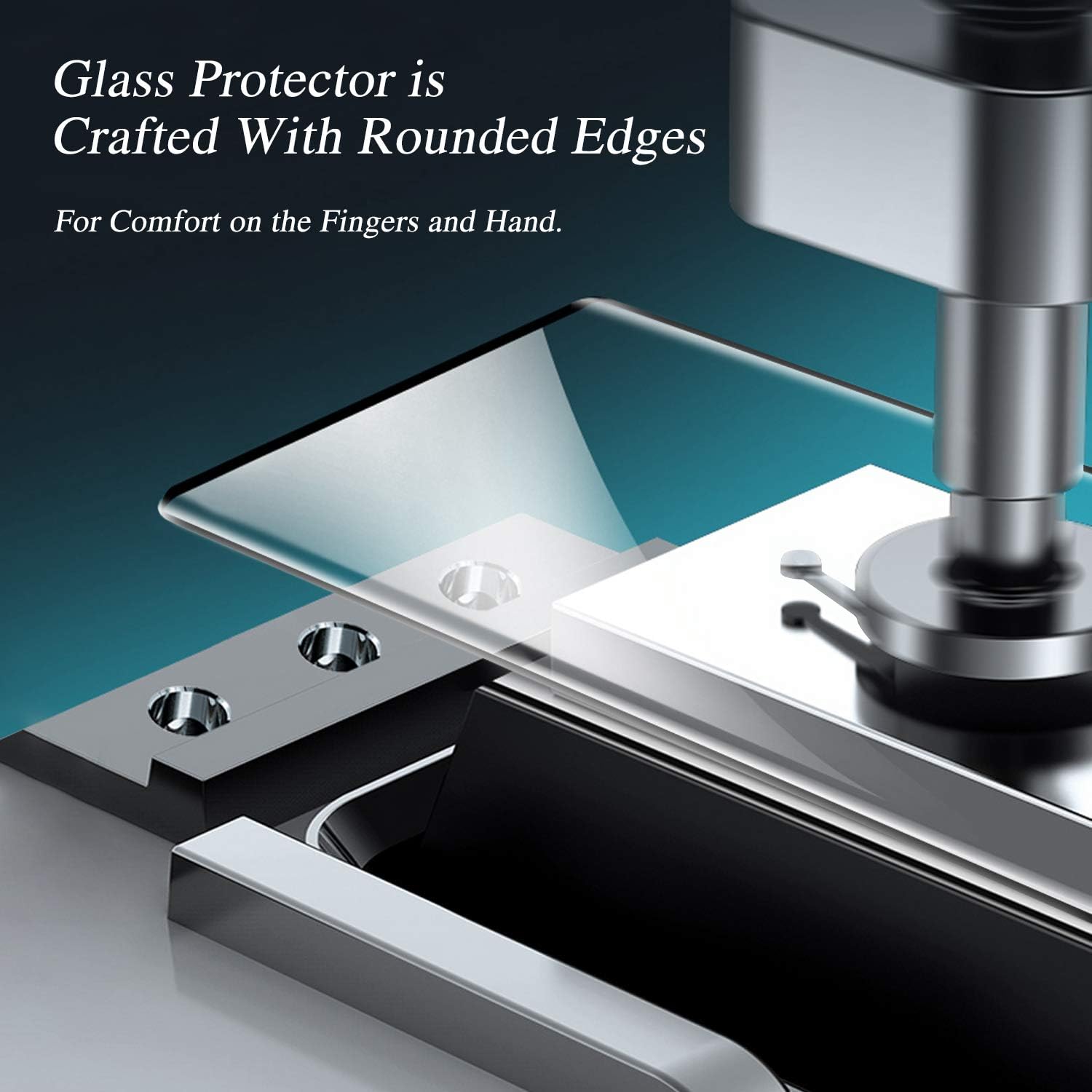 MAYtobe Protector de pantalla de vidrio para Samsung Galaxy S9, vidrio templado curvado 3D, compatible con fundas, antiarañazos, sin burbujas, fácil