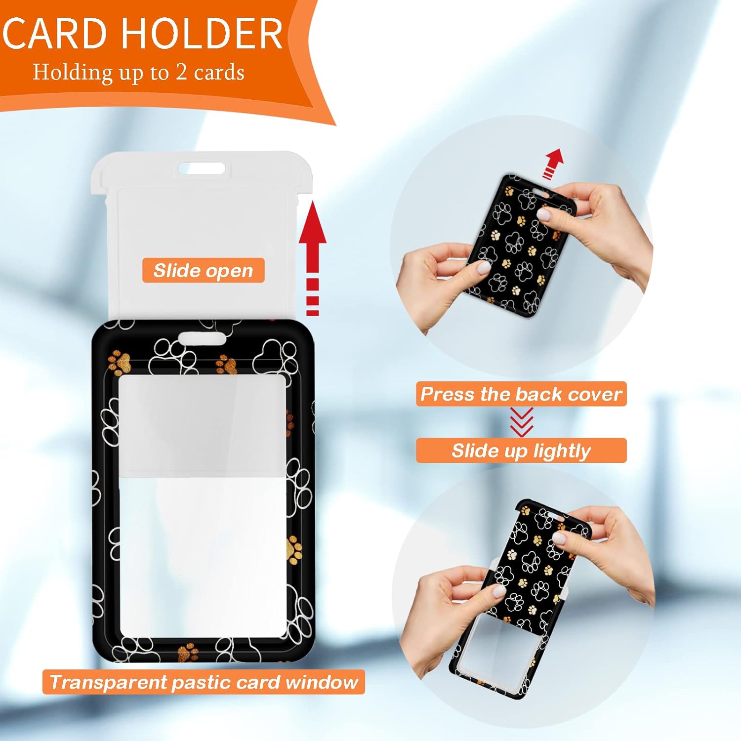 Soporte para tarjetas de identificación con cordón, clip retráctil para carrete de identificación para enfermera, médico, correa de cordón